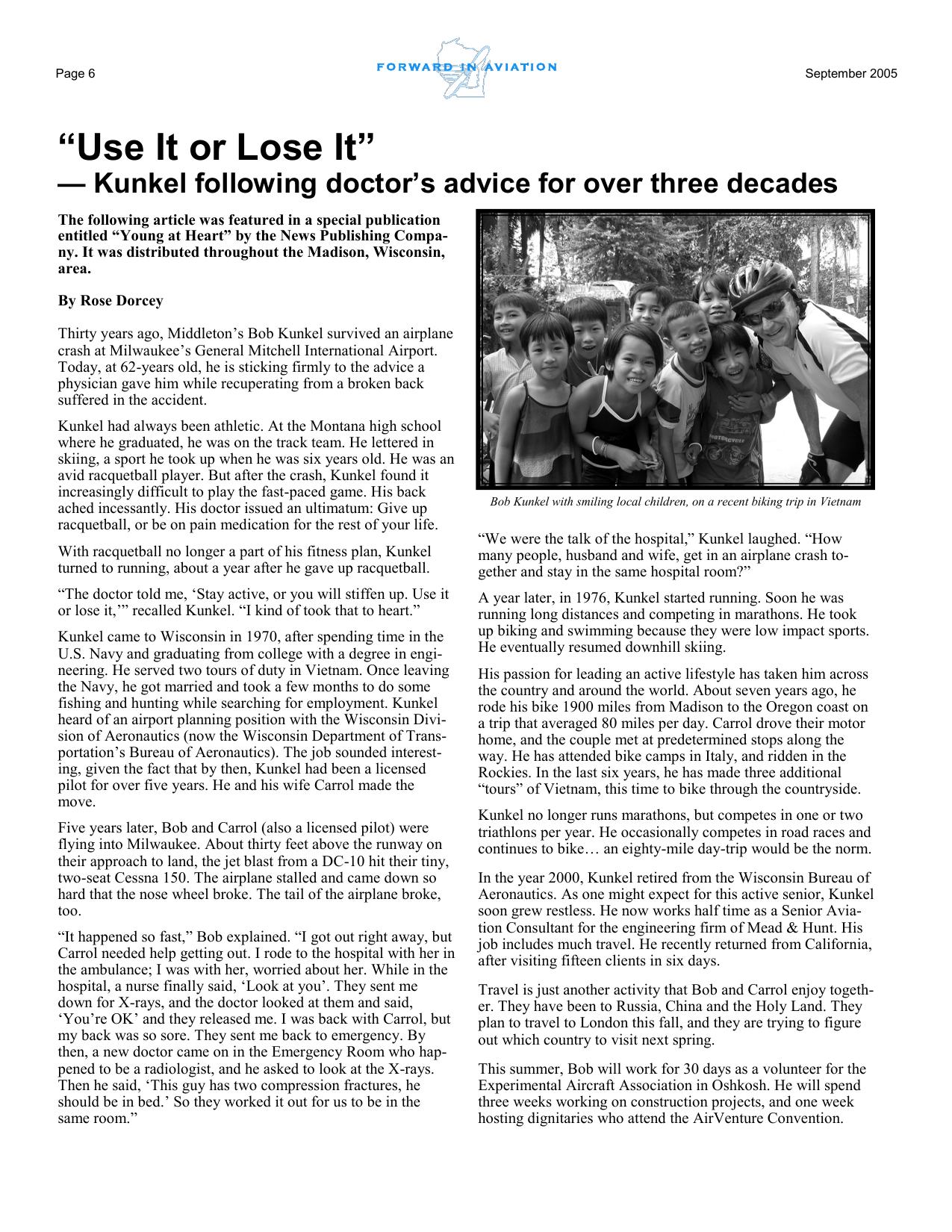 Forward in Aviation - September 2005 -  Page6