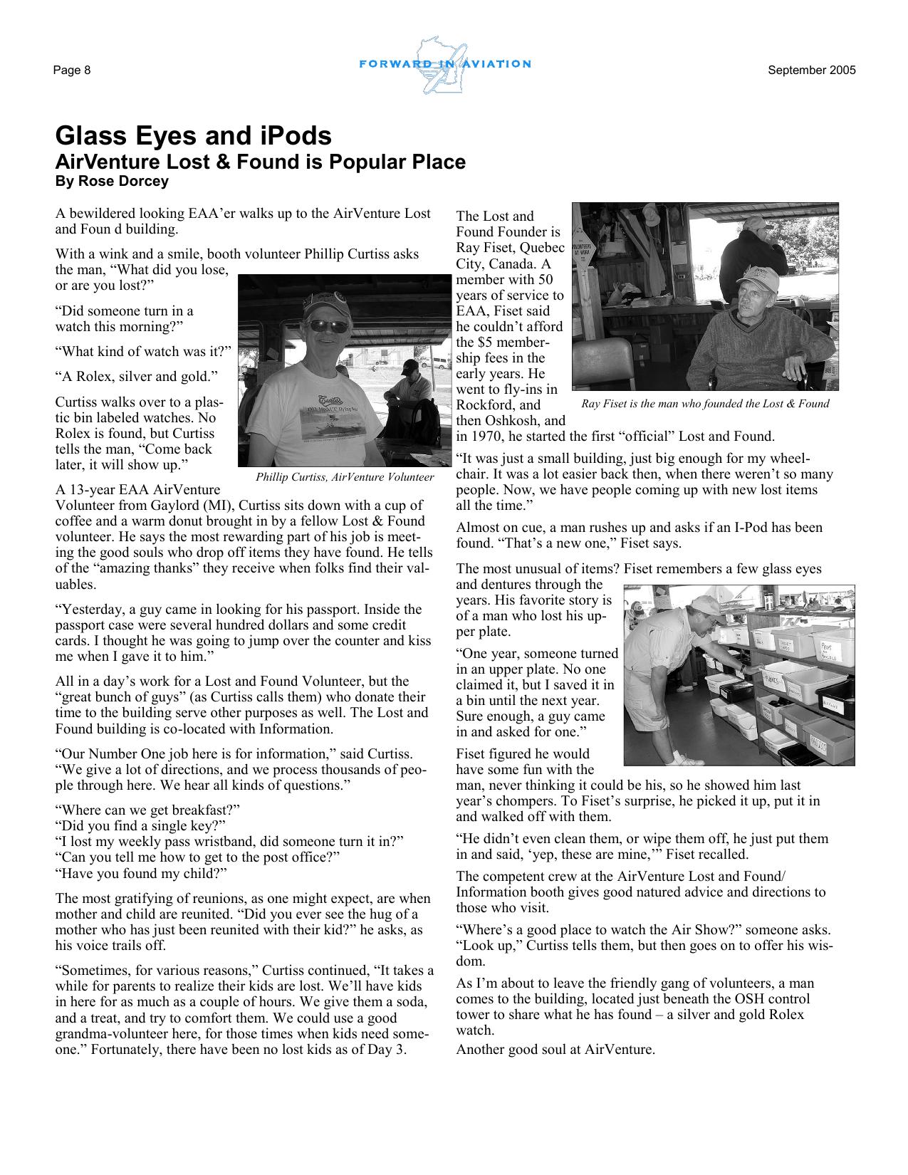 Forward in Aviation - September 2005 -  Page8