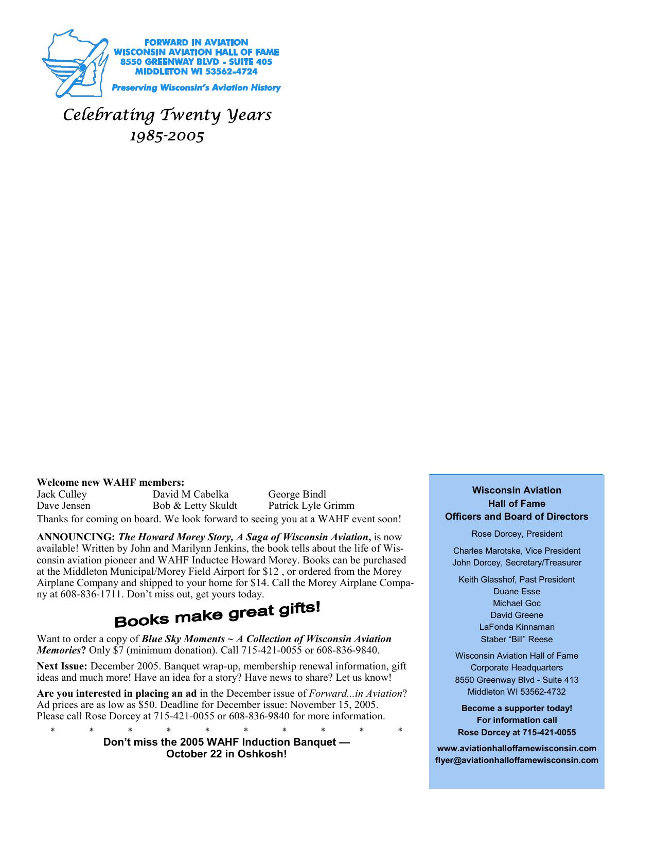 Forward in Aviation - September 2005 -  Page16