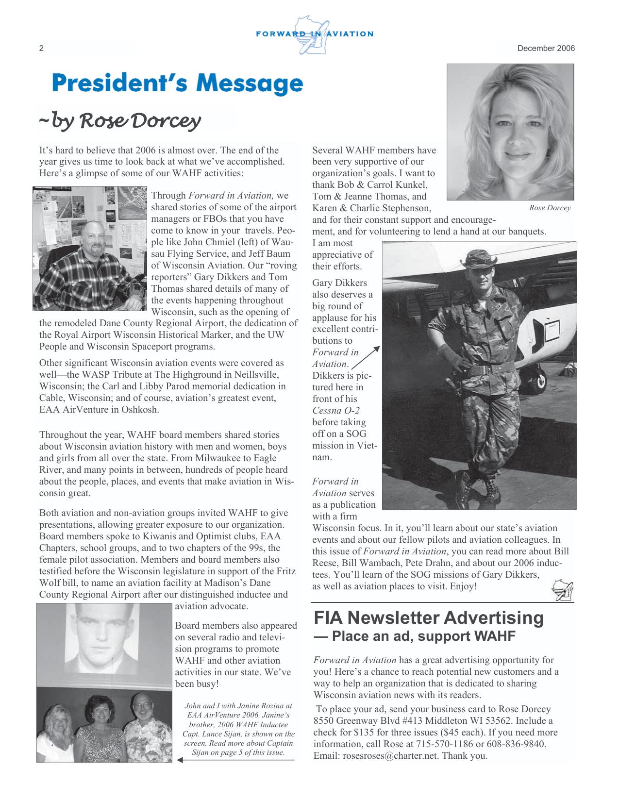 Forward in Aviation - December 2006 -  Page2