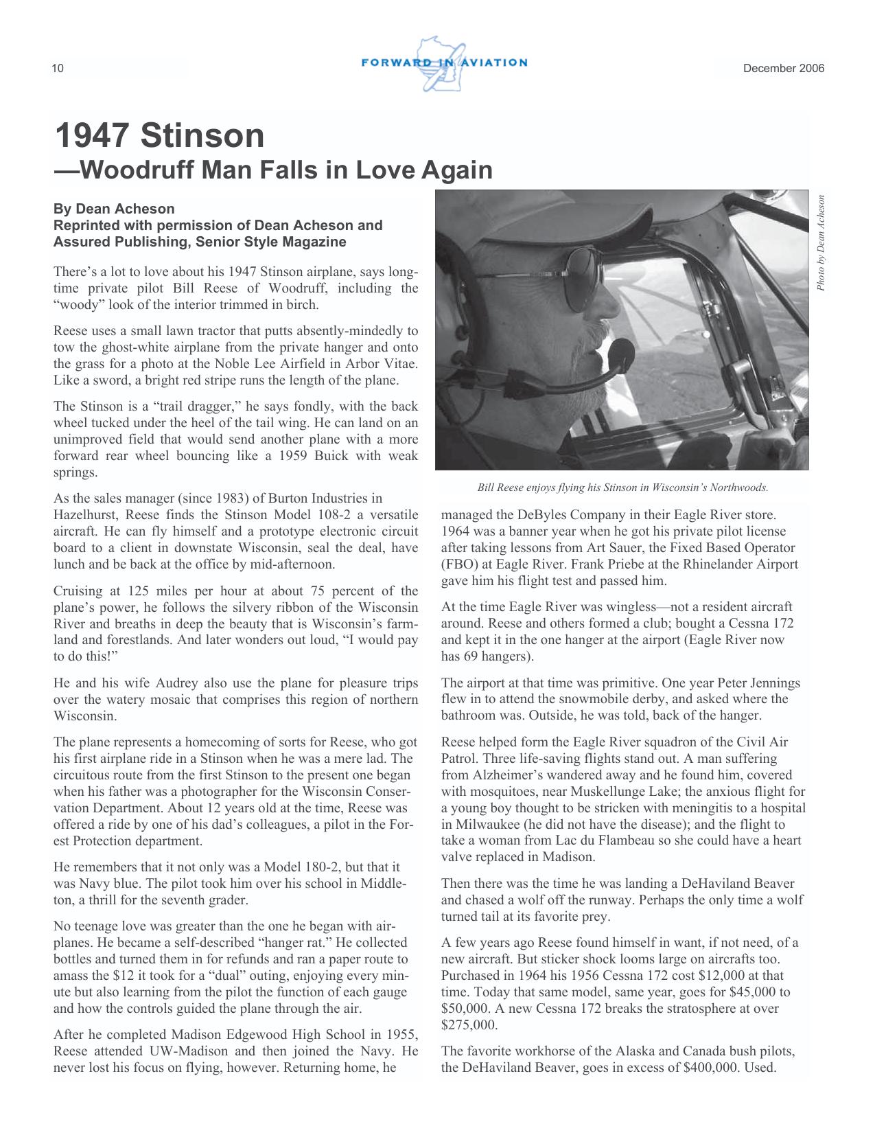 Forward in Aviation - December 2006 -  Page10
