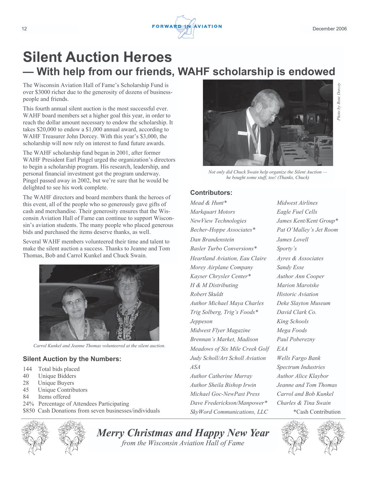 Forward in Aviation - December 2006 -  Page12