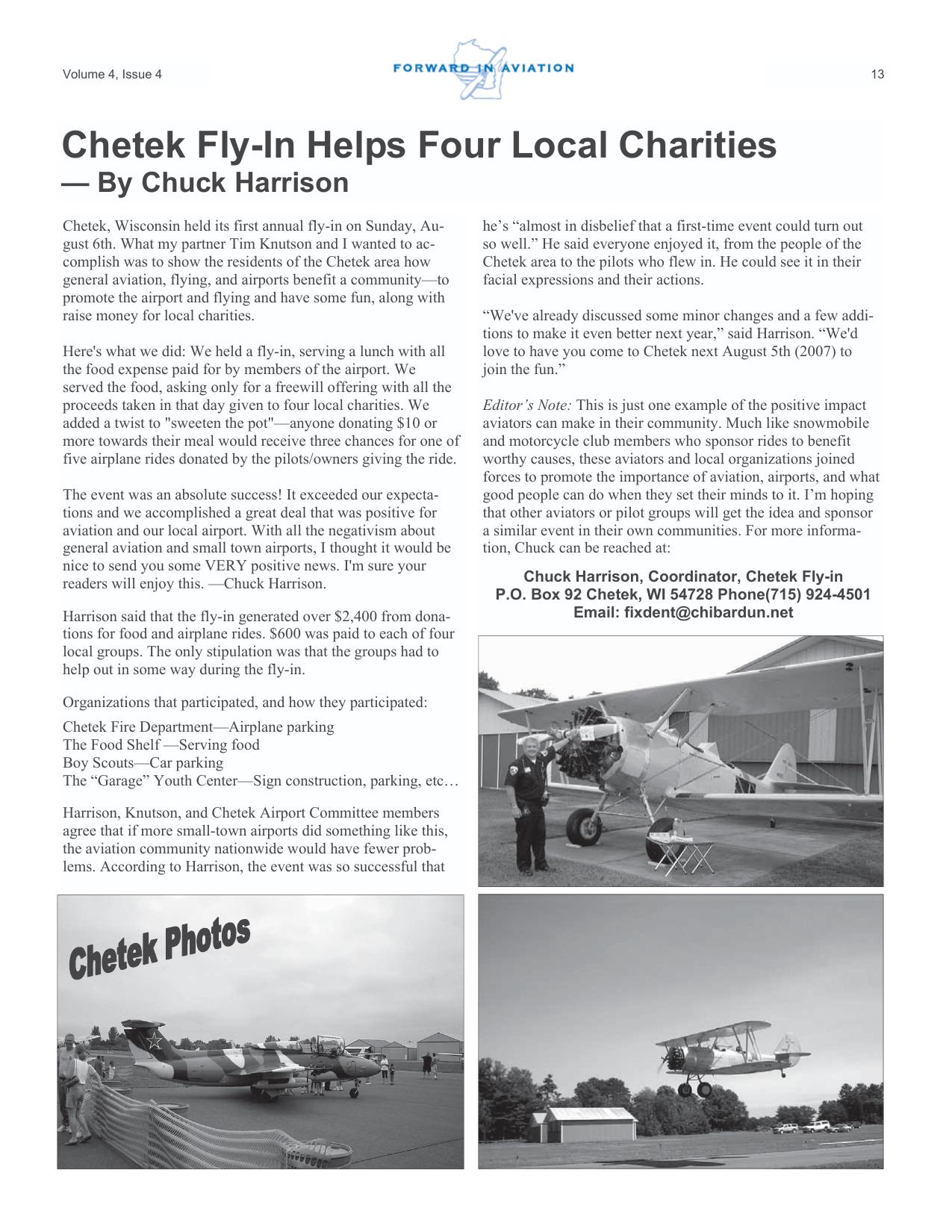Forward in Aviation - December 2006 -  Page13