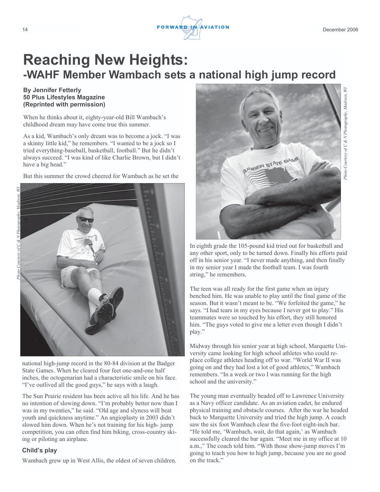 Forward in Aviation - December 2006 -  Page14