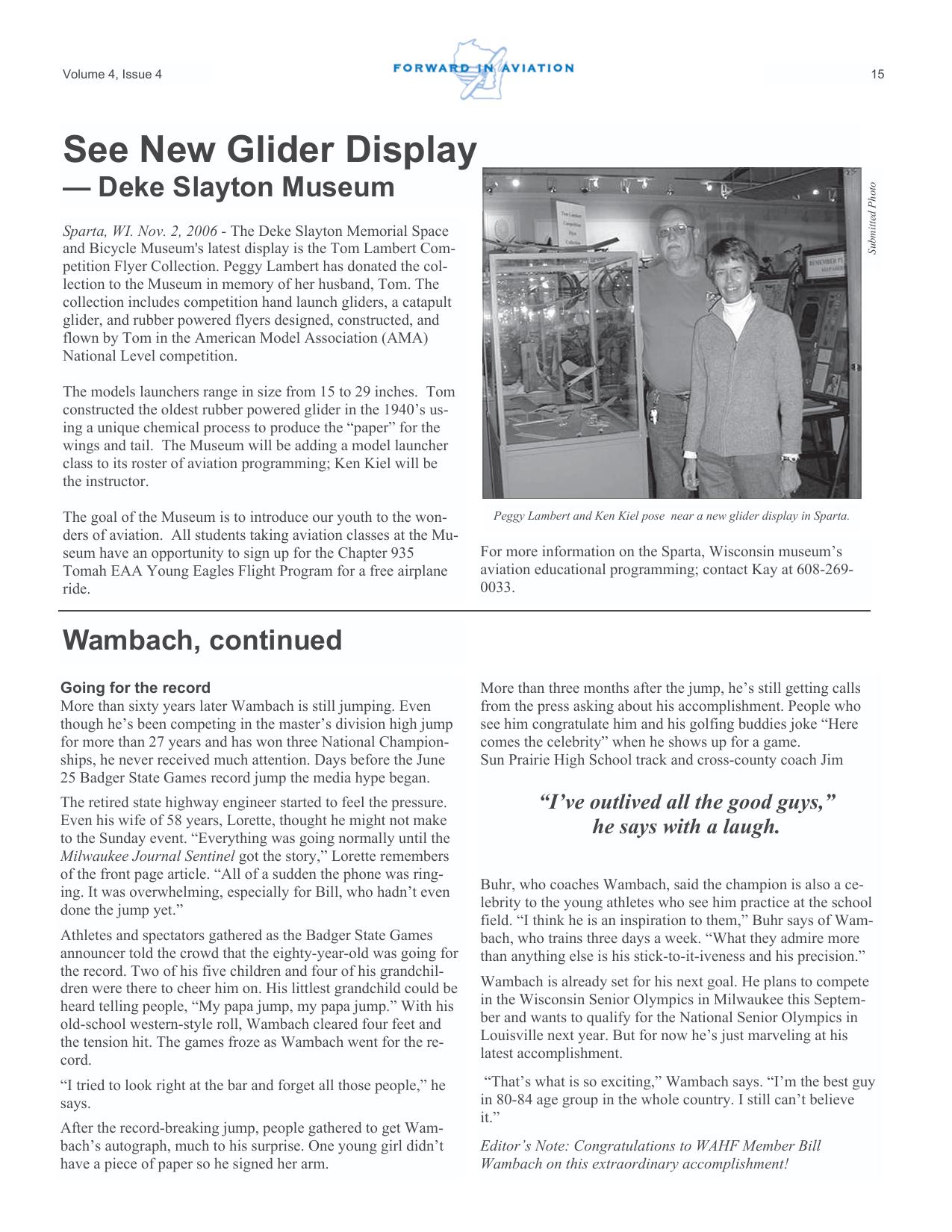 Forward in Aviation - December 2006 -  Page15