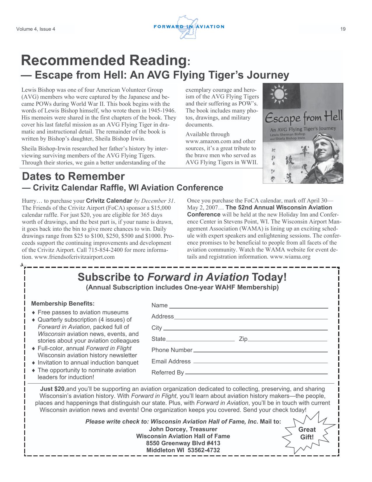 Forward in Aviation - December 2006 -  Page19