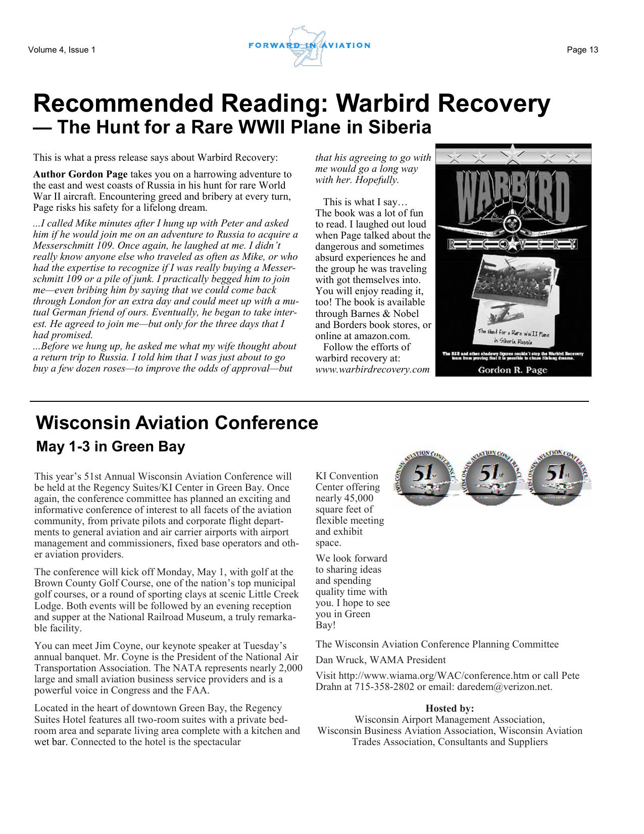 Forward in Aviation - March 2006 -  Page13