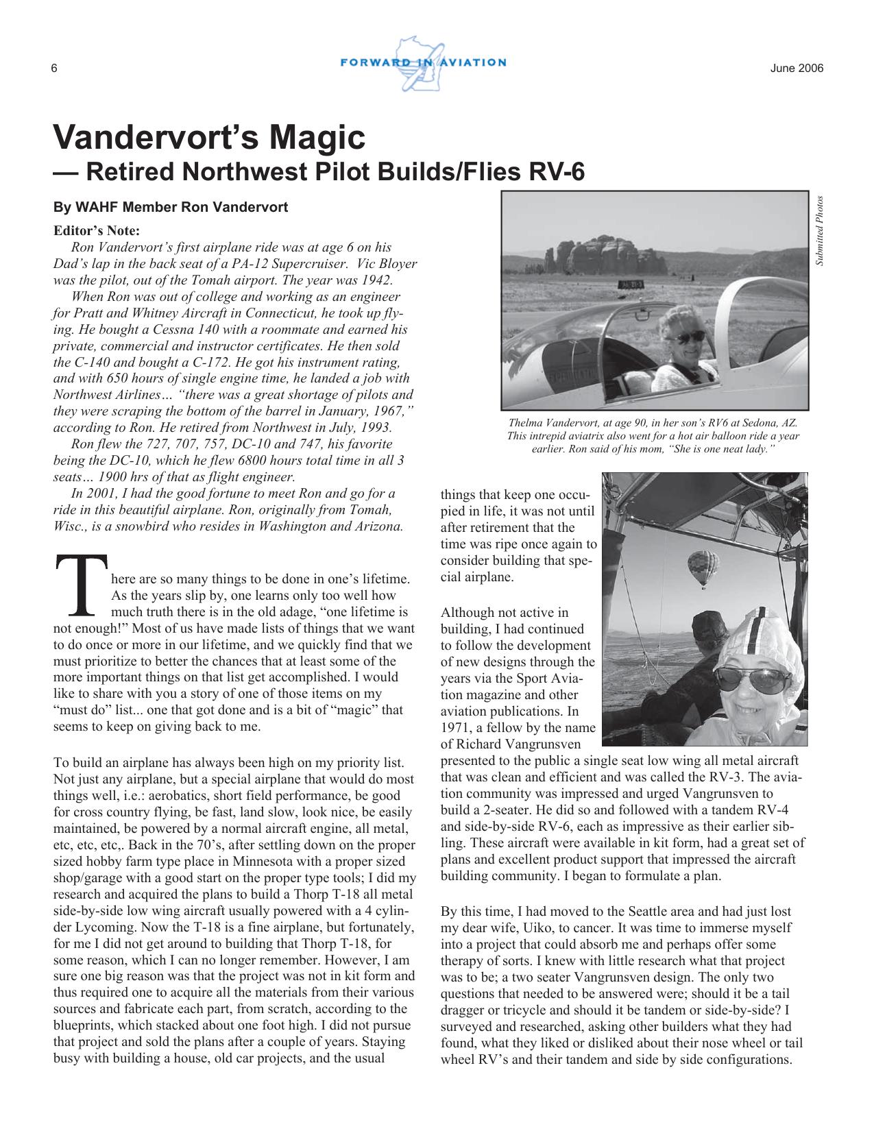 Forward in Aviation - September 2006 -  Page6