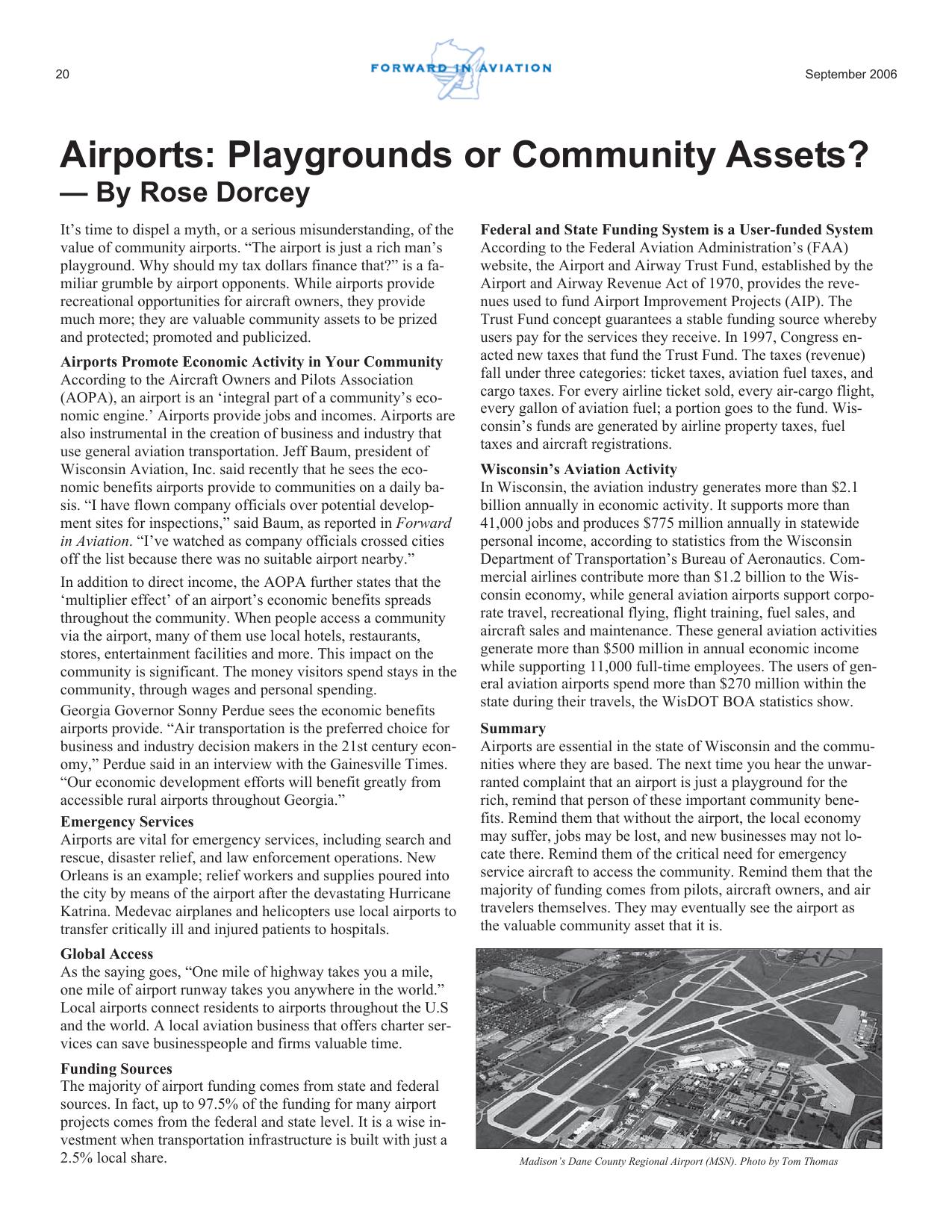Forward in Aviation - September 2006 -  Page20