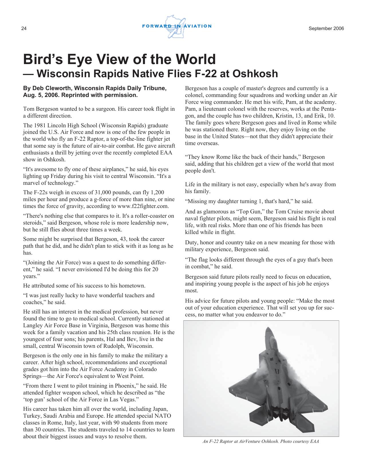 Forward in Aviation - September 2006 -  Page24