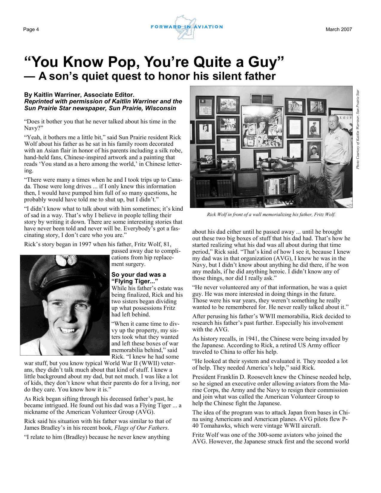 Forward in Aviation - March 2007 -  Page4