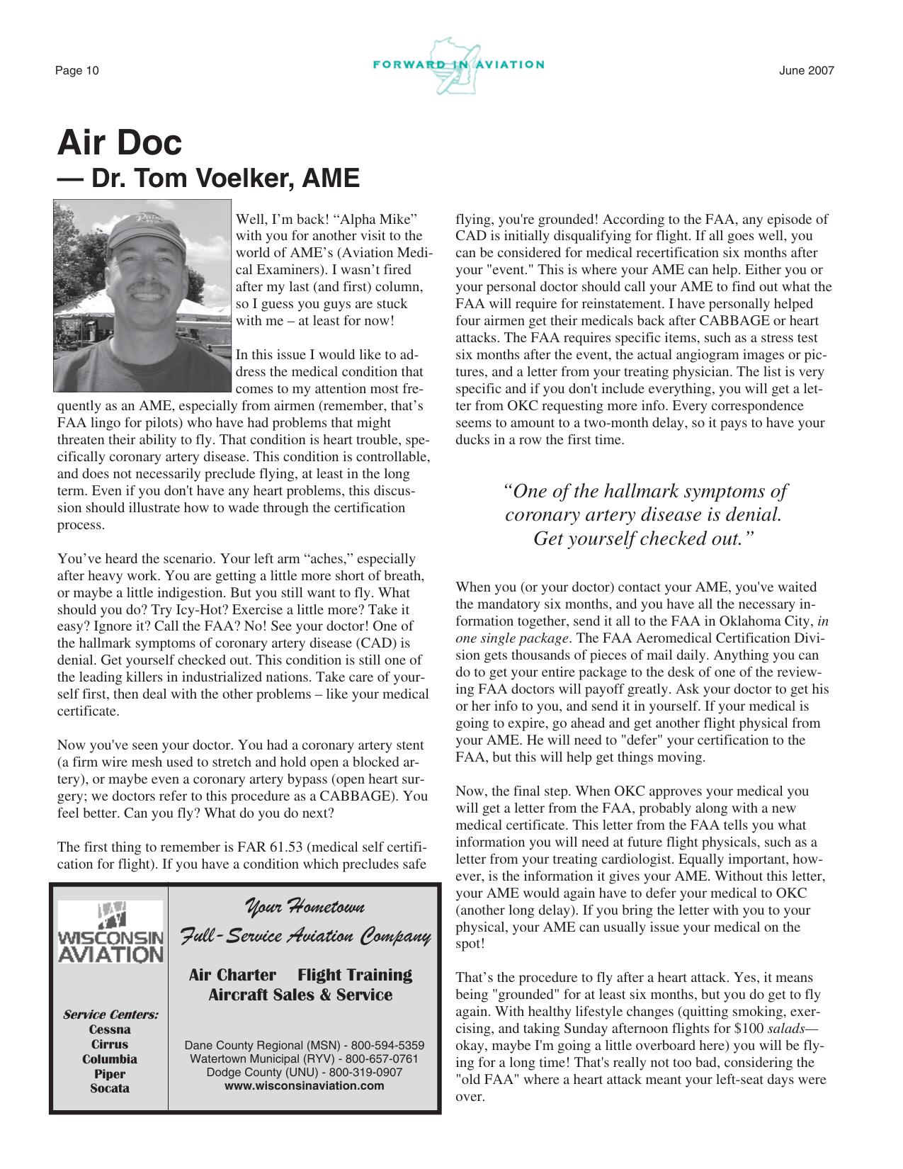 Forward in Aviation - June 2007 -  Page10