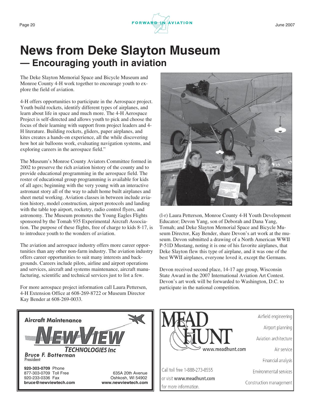 Forward in Aviation - June 2007 -  Page20