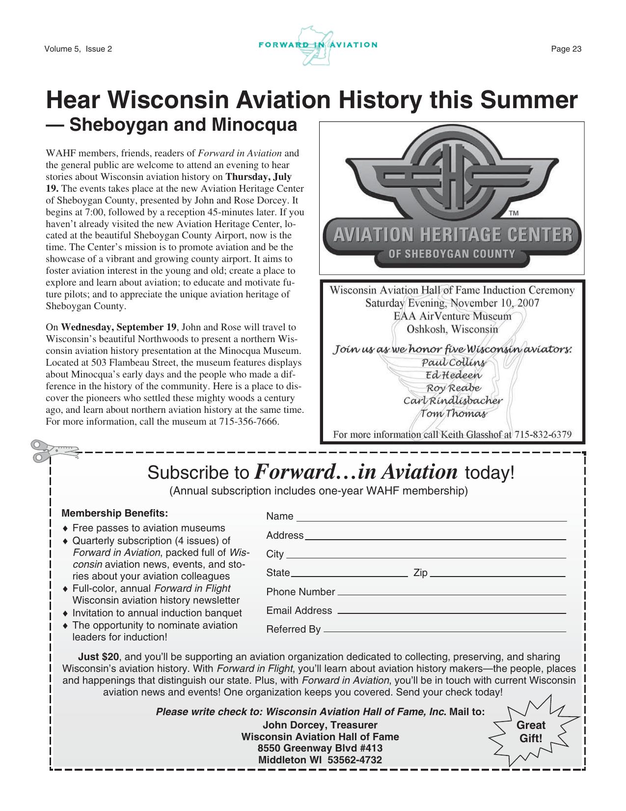 Forward in Aviation - June 2007 -  Page23