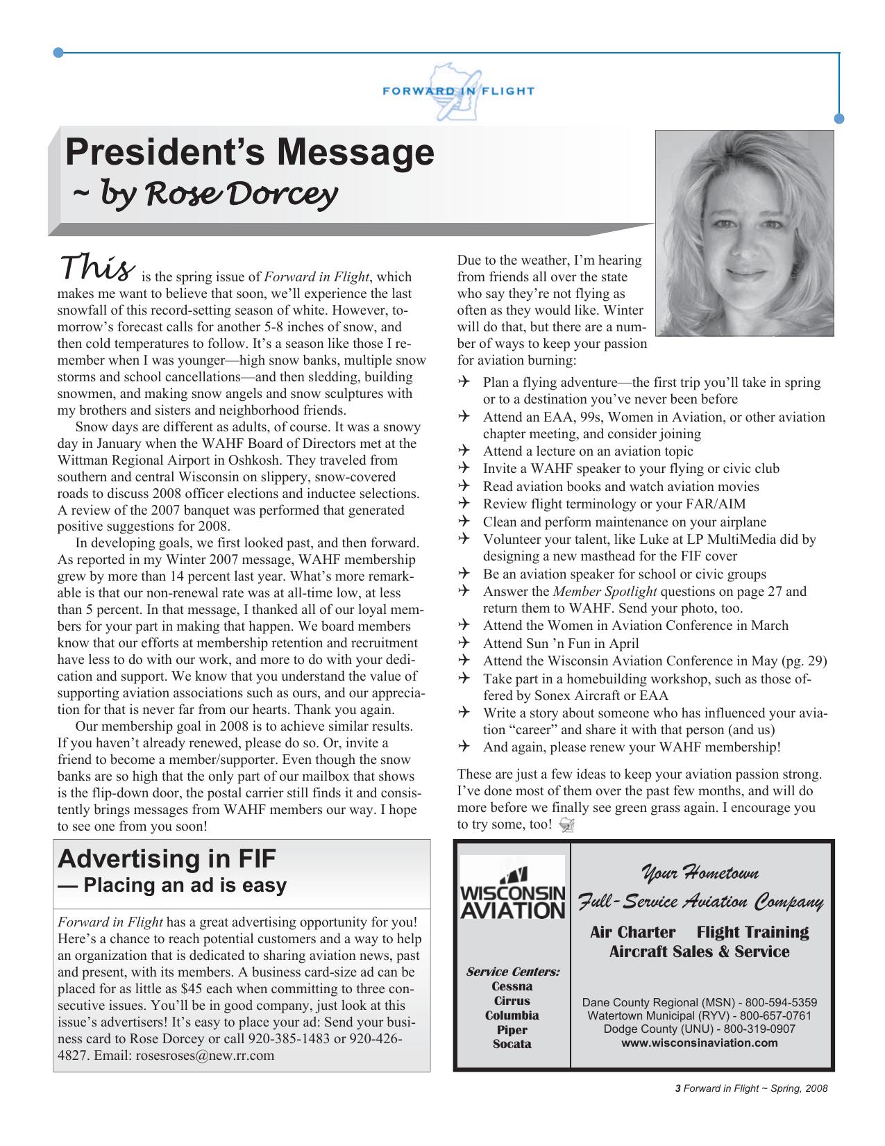 Forward in Flight - Spring 2008 -  Page3