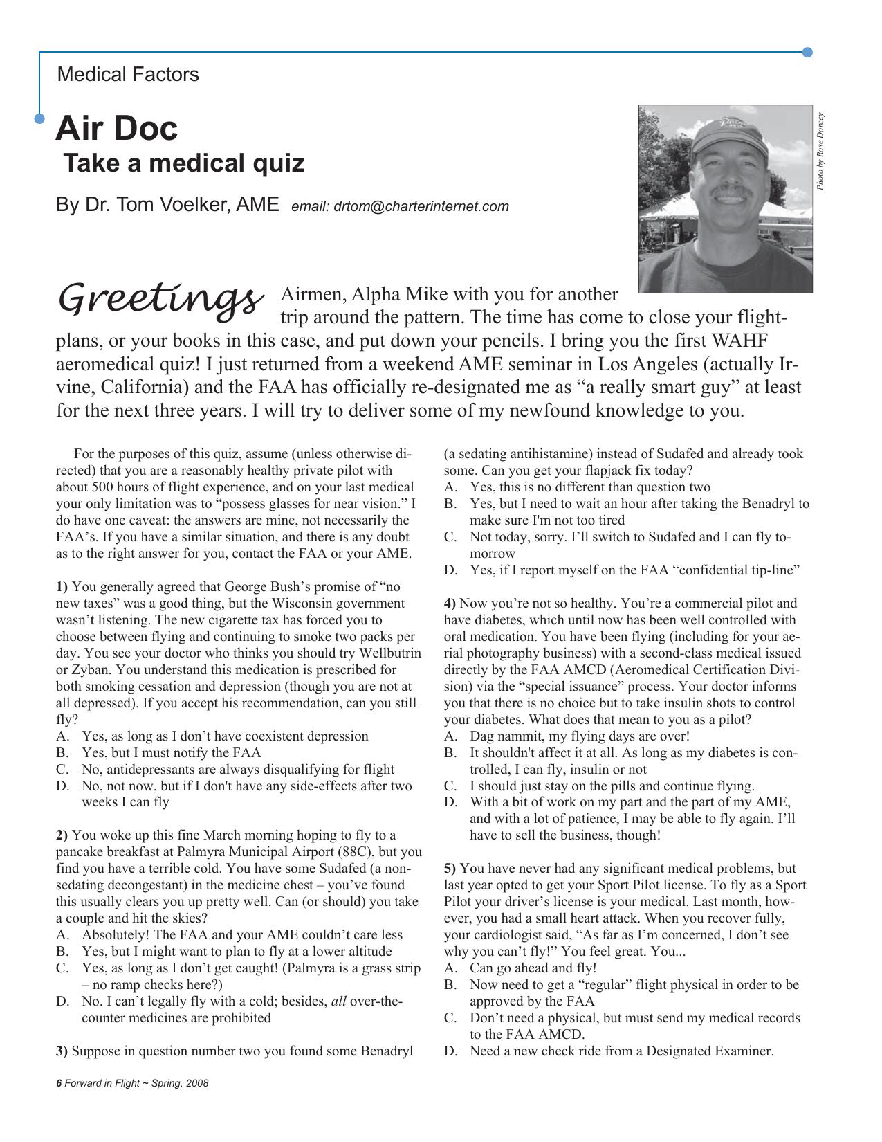 Forward in Flight - Spring 2008 -  Page6