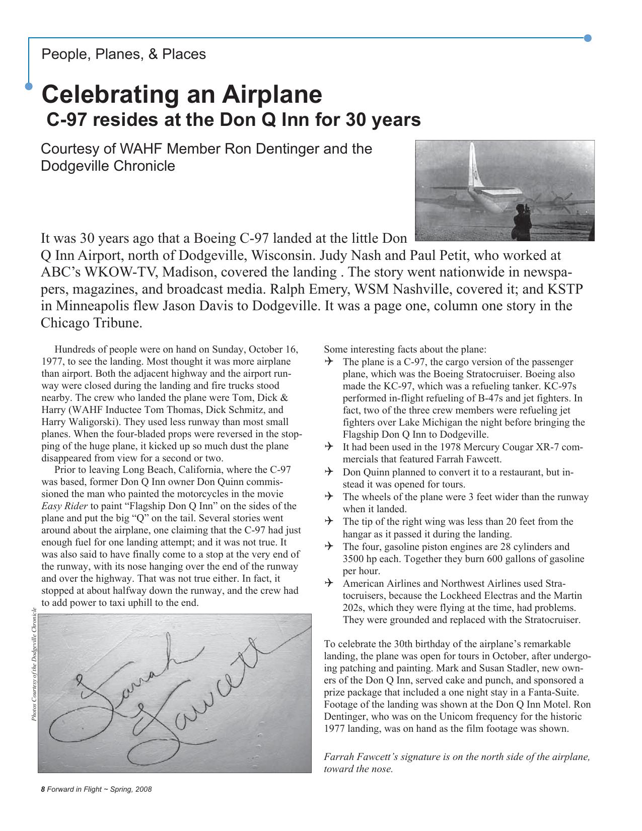 Forward in Flight - Spring 2008 -  Page8