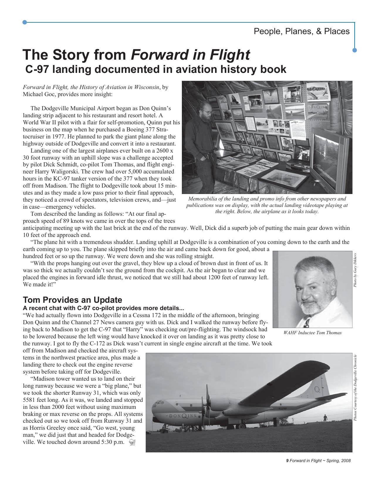 Forward in Flight - Spring 2008 -  Page9