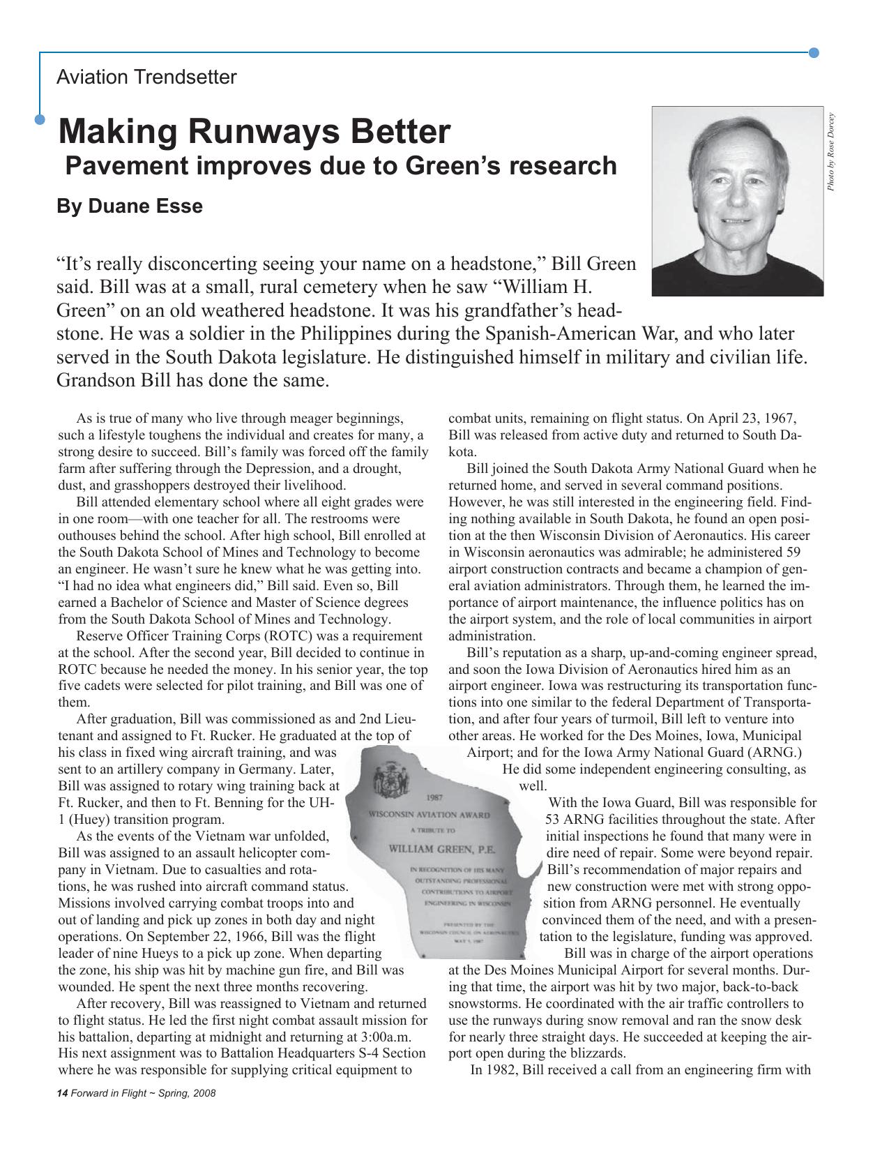 Forward in Flight - Spring 2008 -  Page14