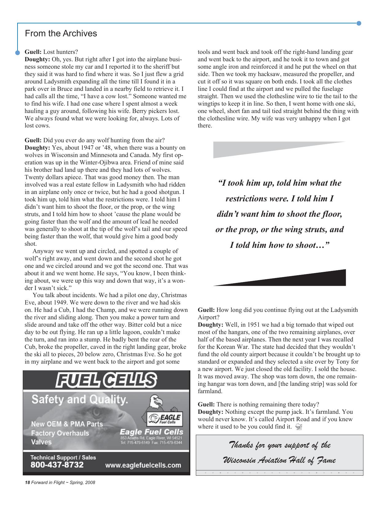 Forward in Flight - Spring 2008 -  Page18