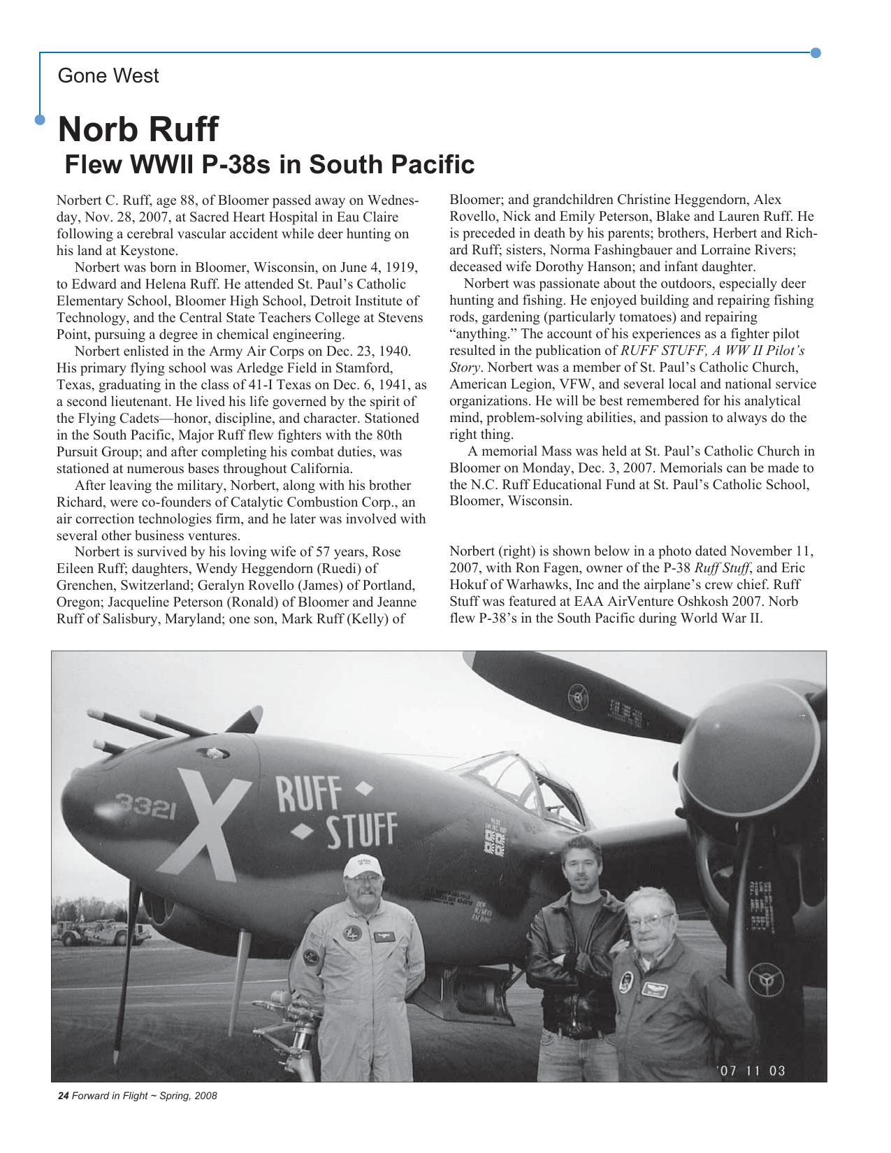 Forward in Flight - Spring 2008 -  Page24