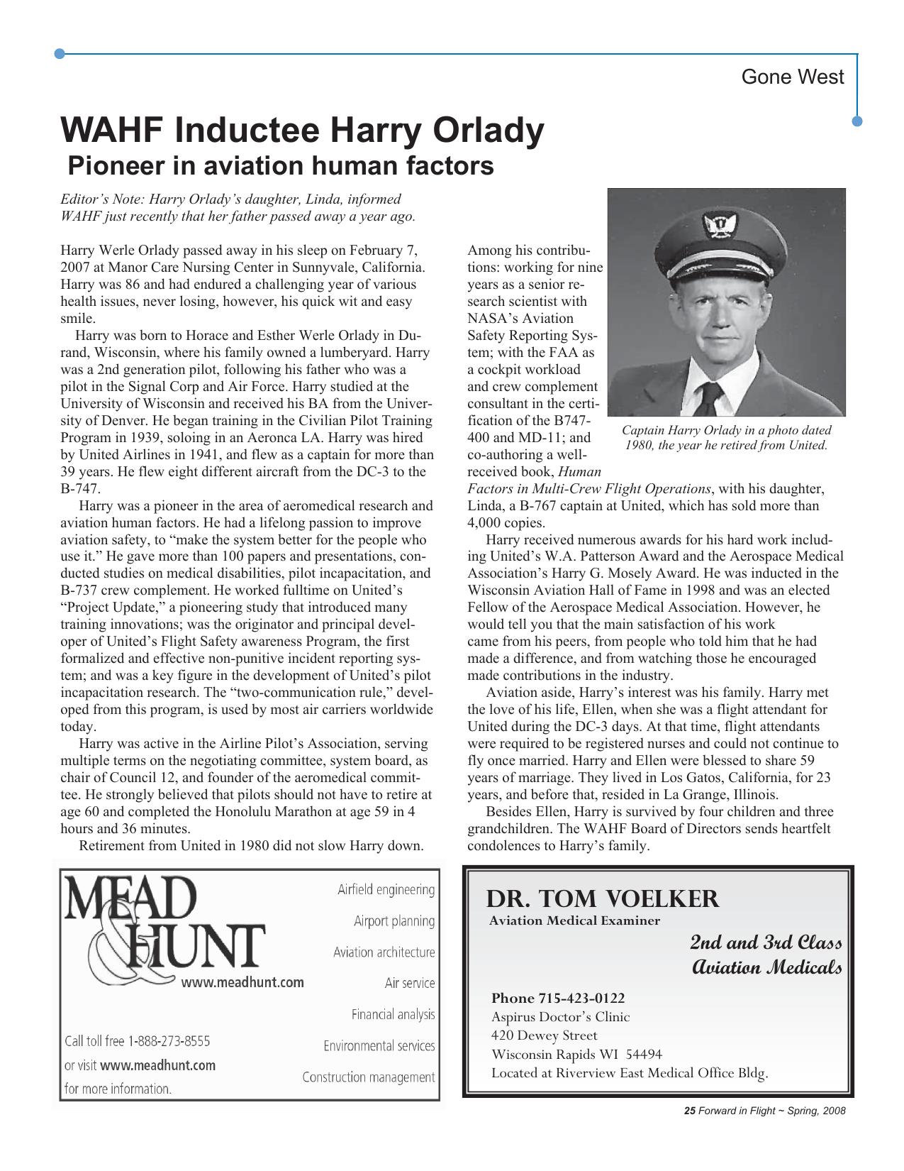 Forward in Flight - Spring 2008 -  Page25