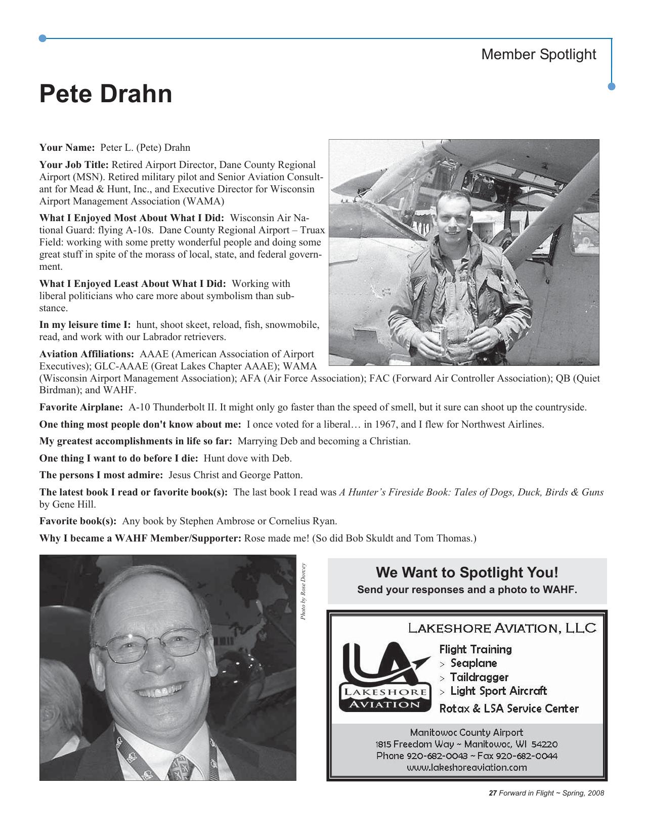 Forward in Flight - Spring 2008 -  Page27