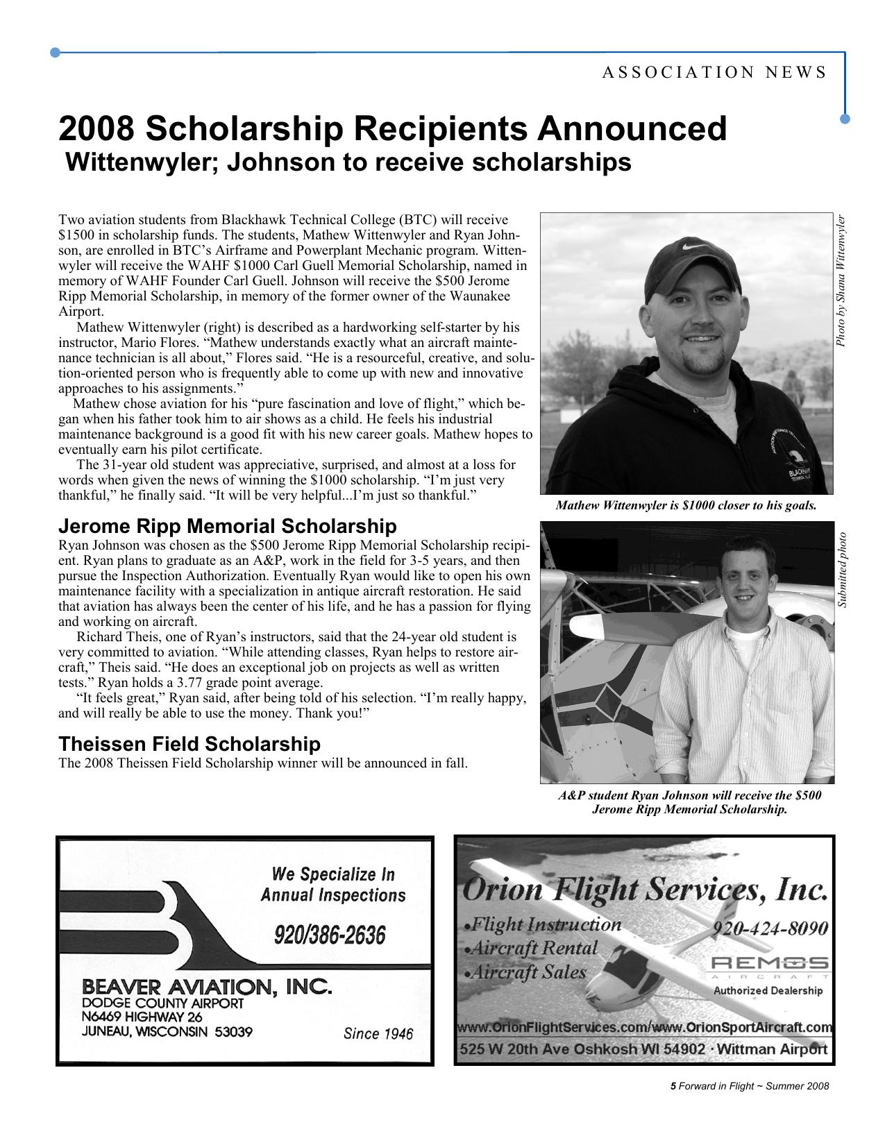 Forward in Flight - Summer 2008 -  Page5