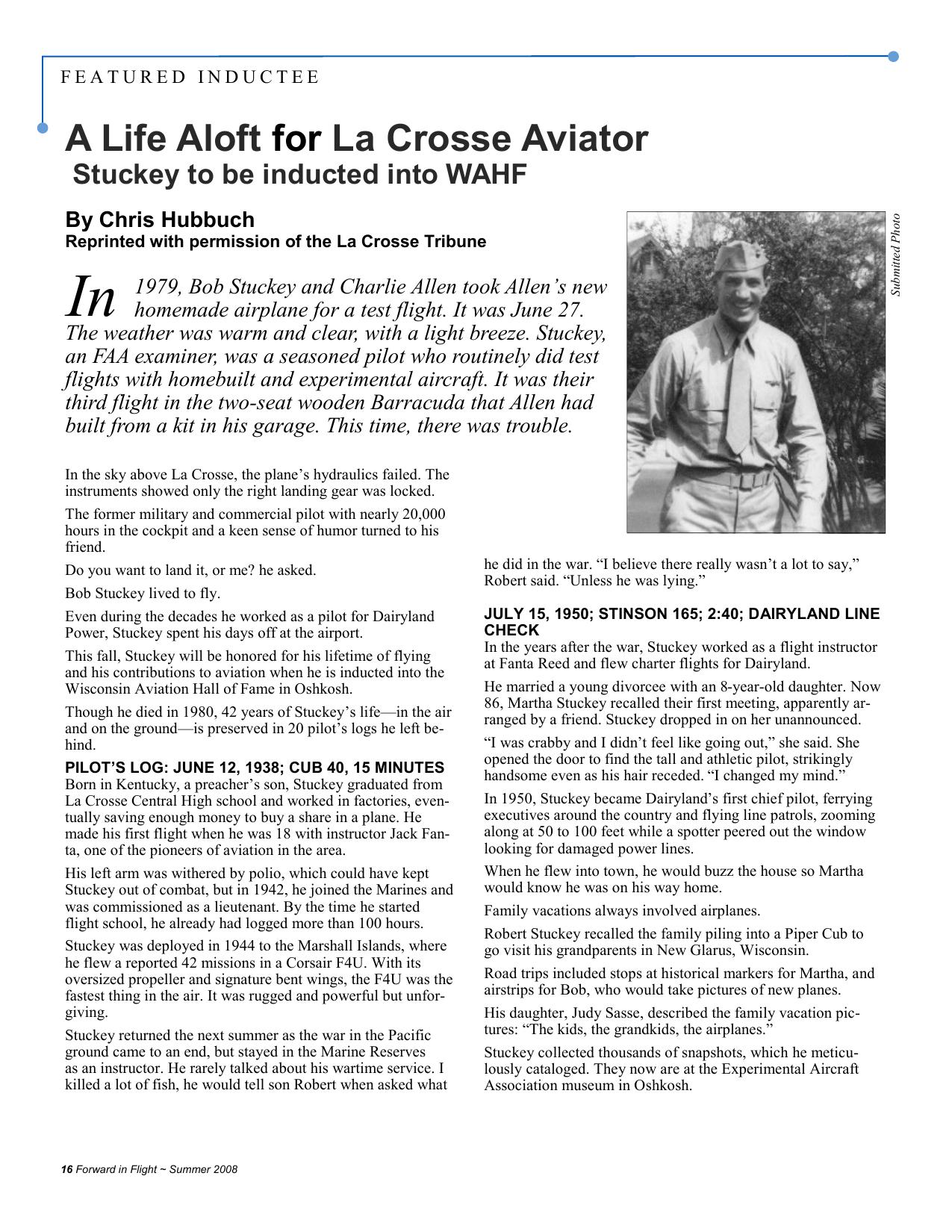 Forward in Flight - Summer 2008 -  Page16