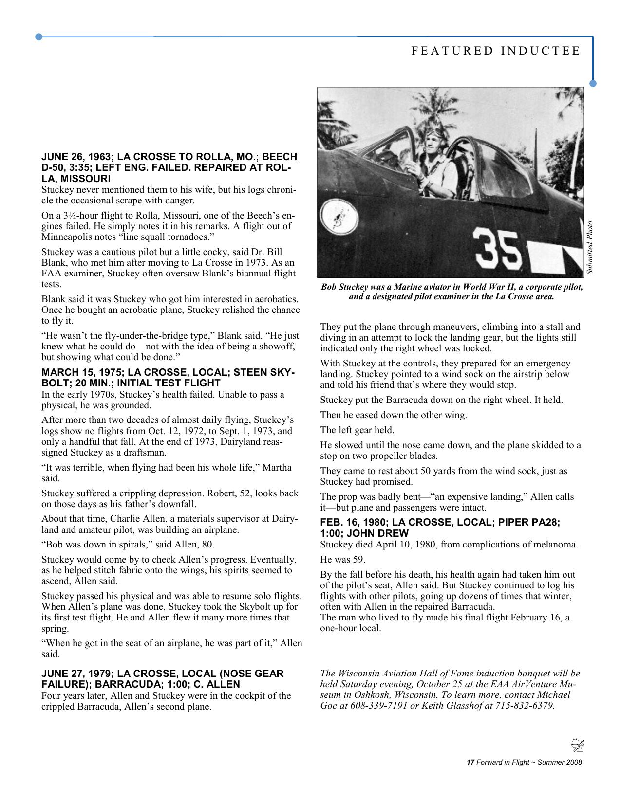 Forward in Flight - Summer 2008 -  Page17