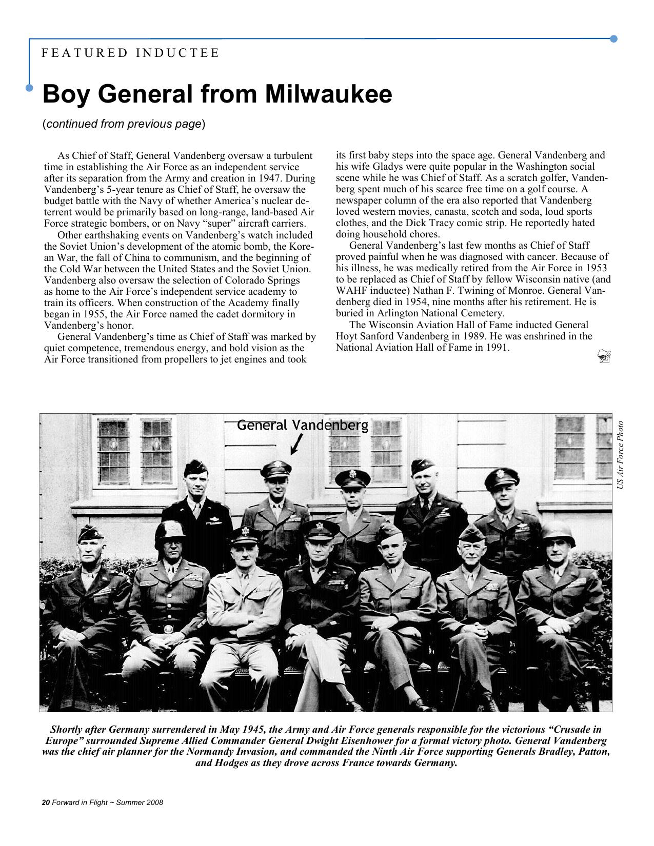 Forward in Flight - Summer 2008 -  Page20