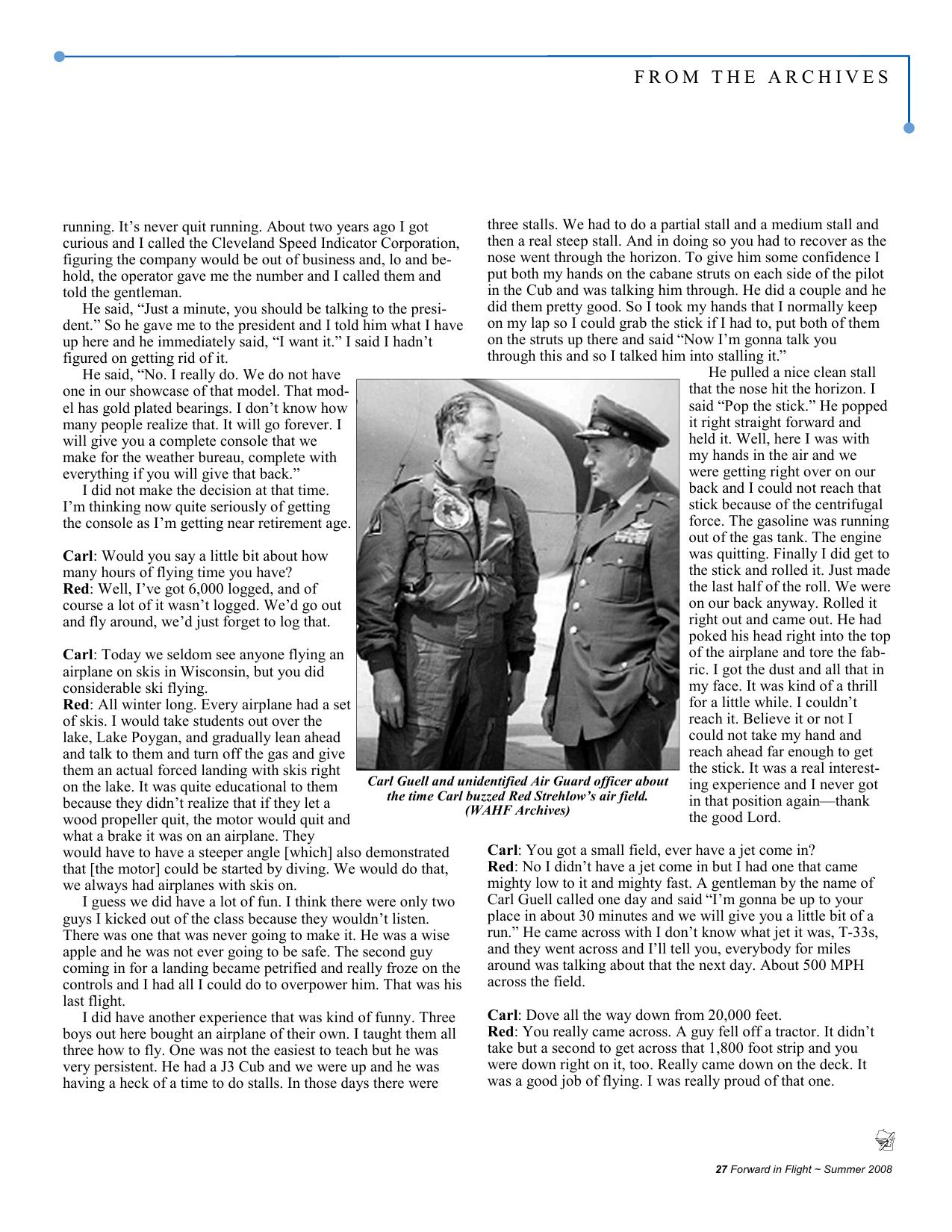 Forward in Flight - Summer 2008 -  Page27