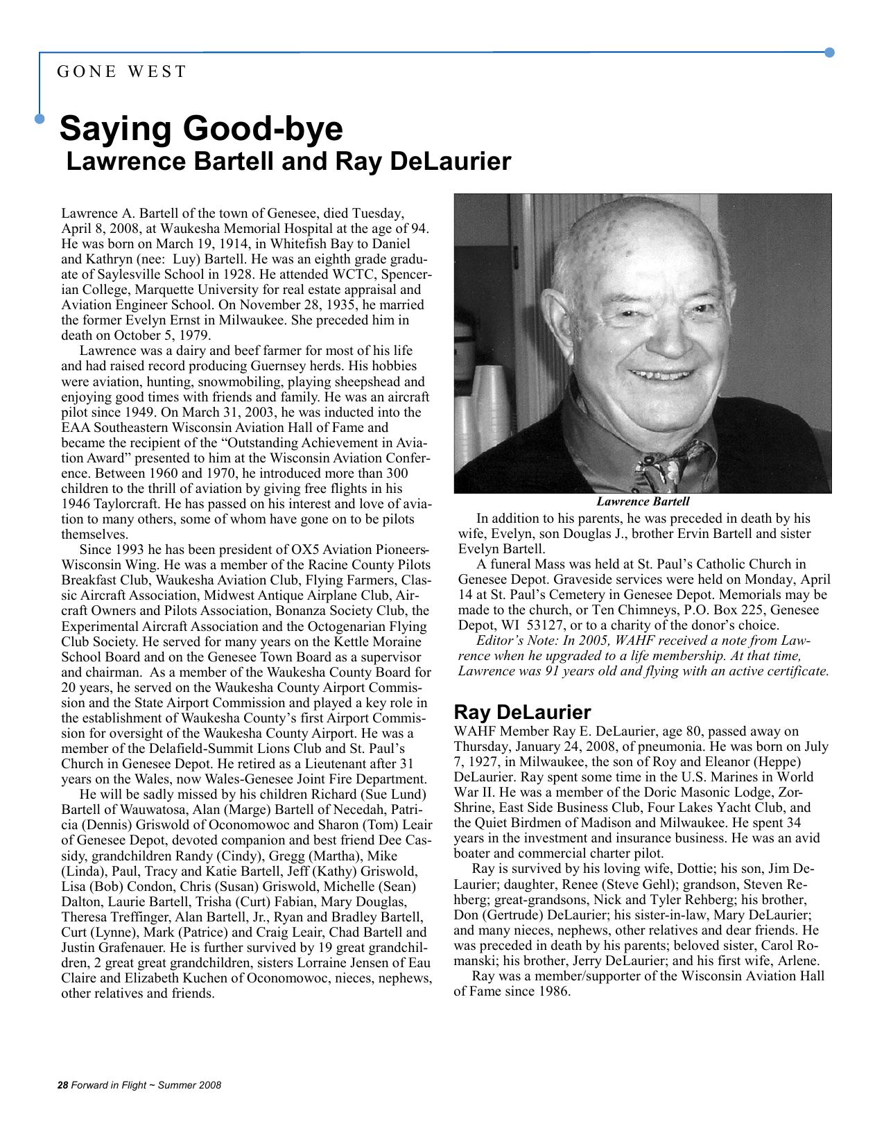 Forward in Flight - Summer 2008 -  Page28