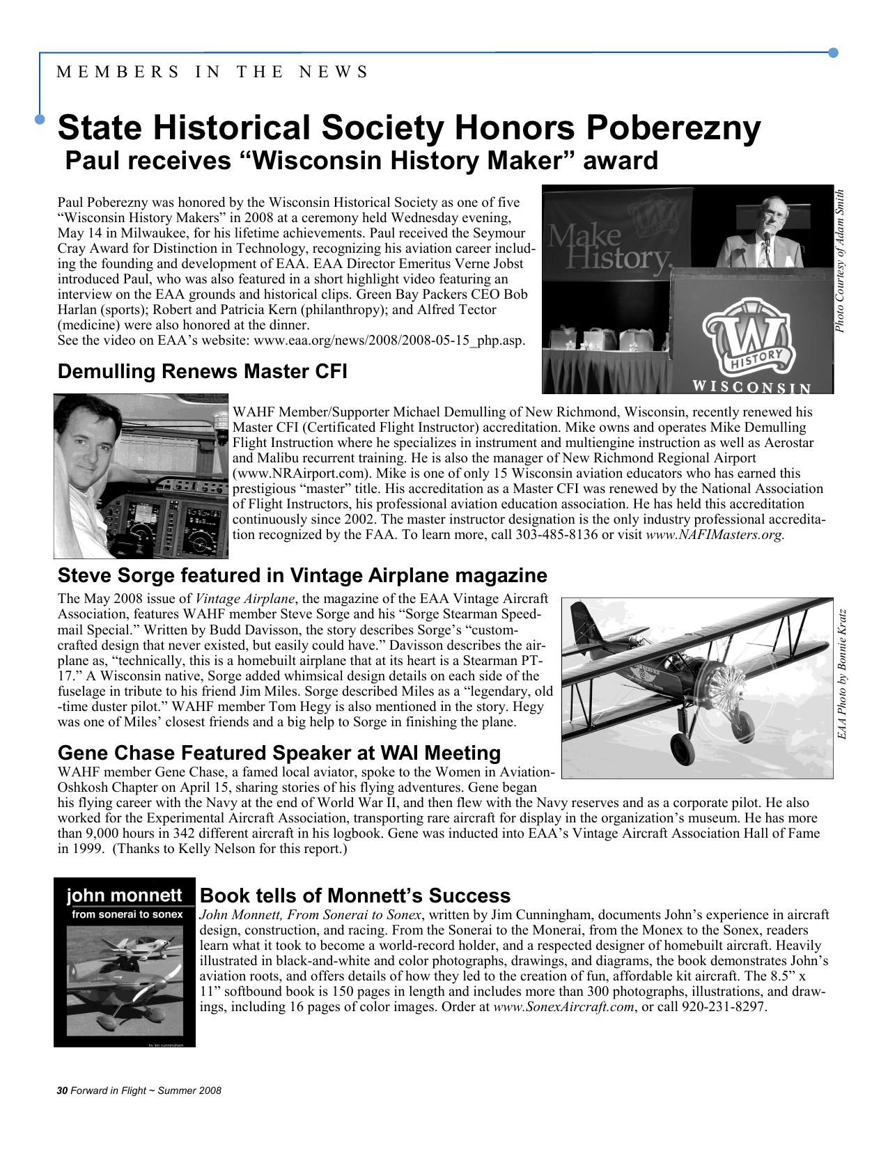 Forward in Flight - Summer 2008 -  Page30