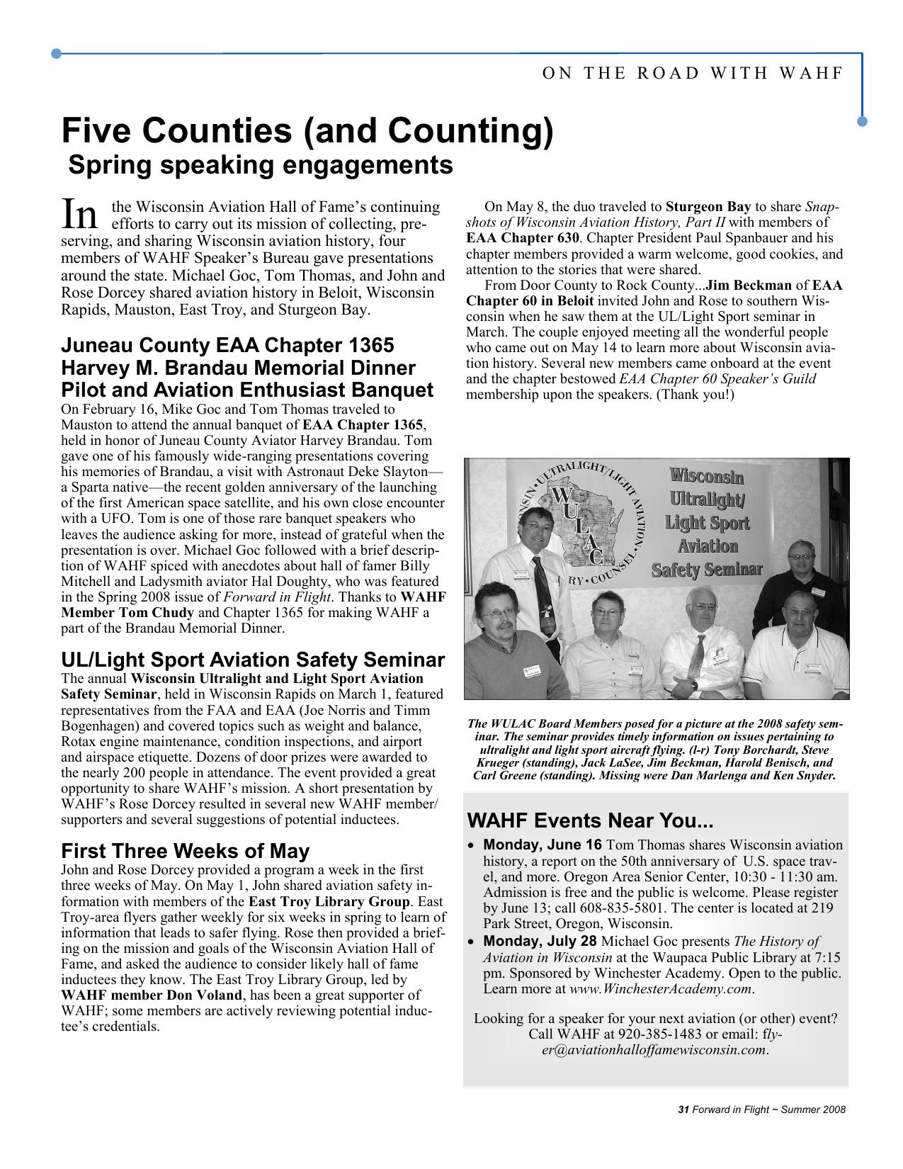 Forward in Flight - Summer 2008 -  Page31