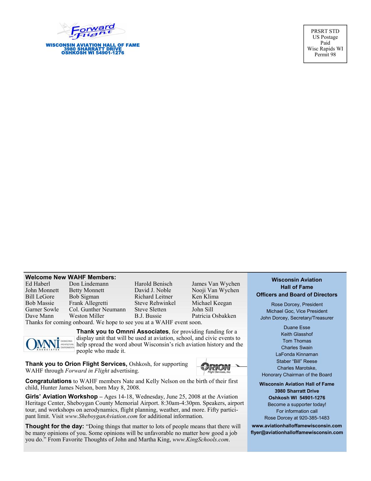 Forward in Flight - Summer 2008 -  Page36