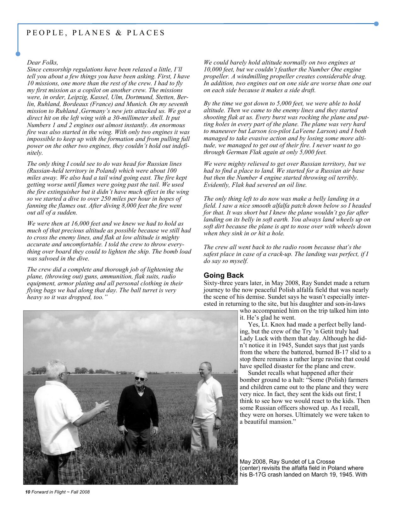 Forward in Flight - Fall 2008 -  Page10