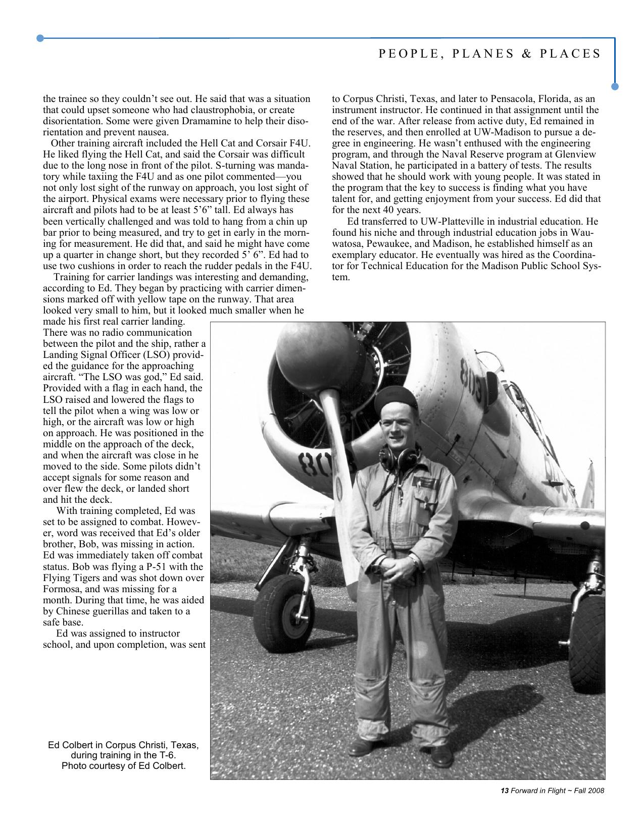 Forward in Flight - Fall 2008 -  Page13