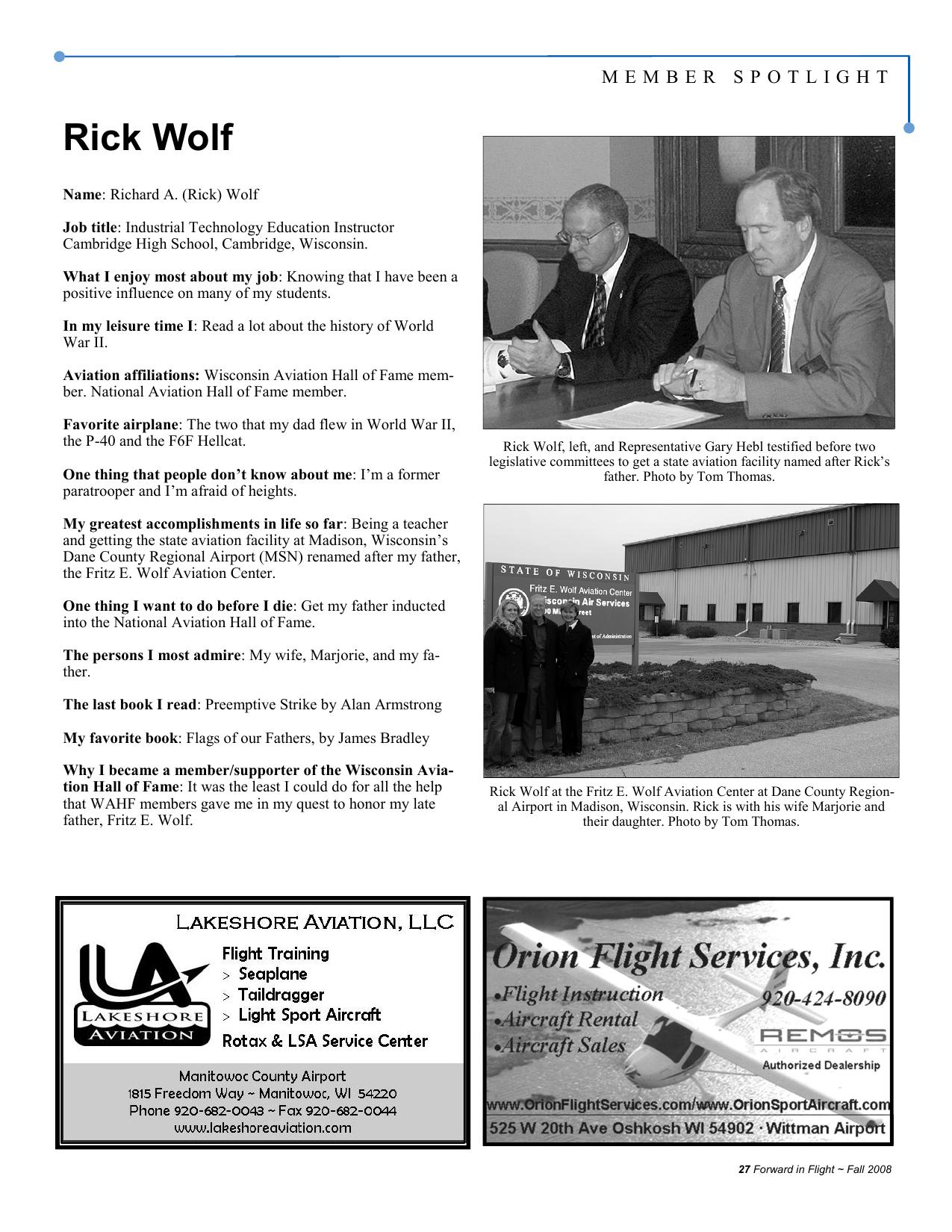 Forward in Flight - Fall 2008 -  Page27