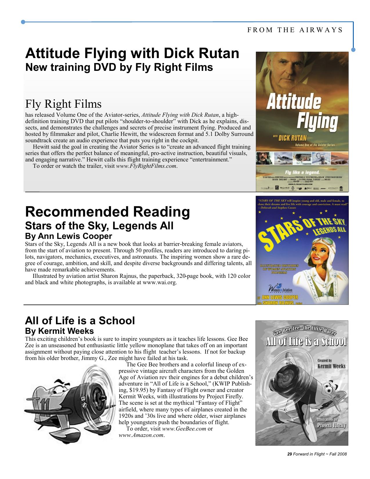 Forward in Flight - Fall 2008 -  Page29