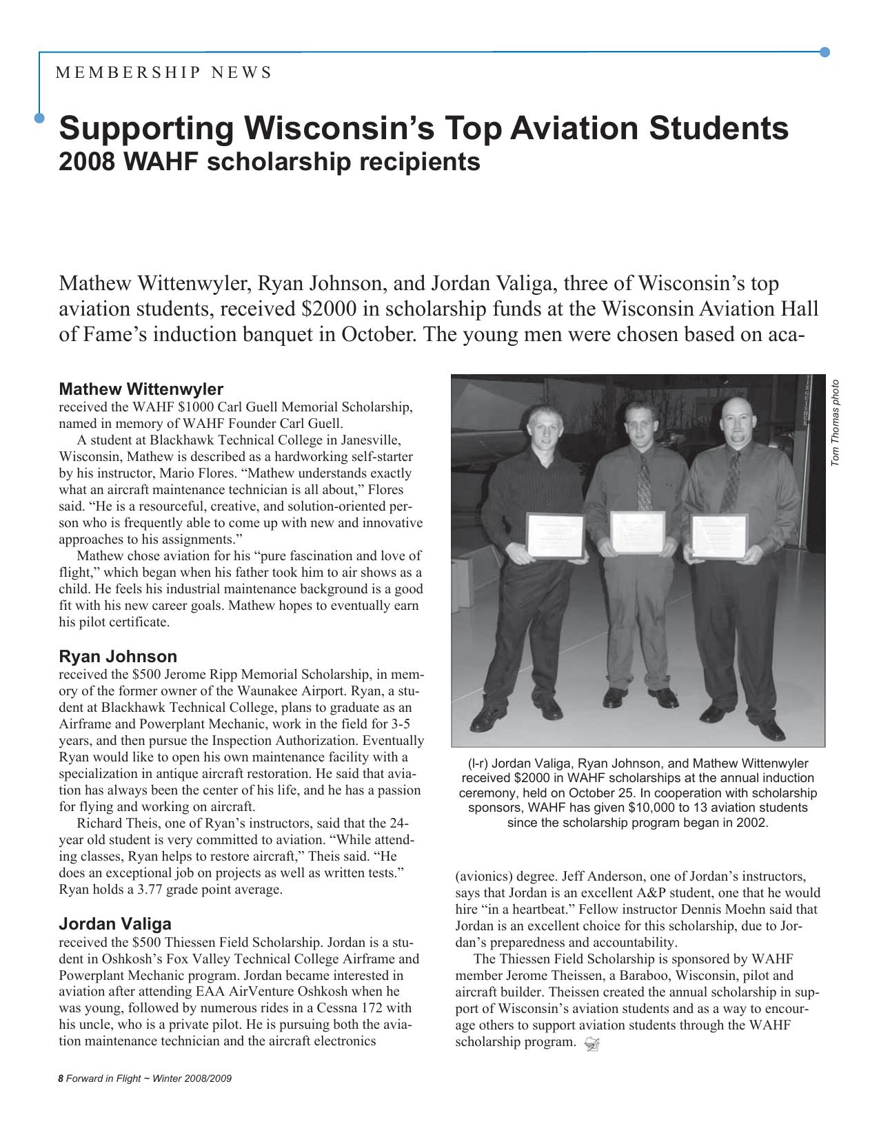 Forward in Flight - Winter 2008 -  Page8