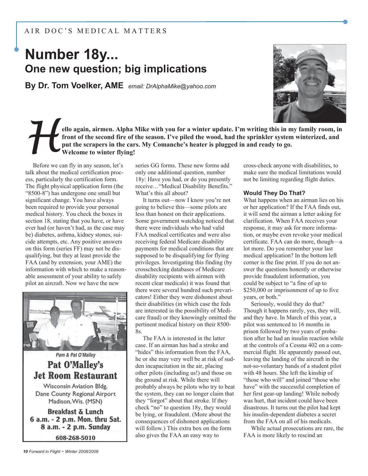 Forward in Flight - Winter 2008 -  Page10