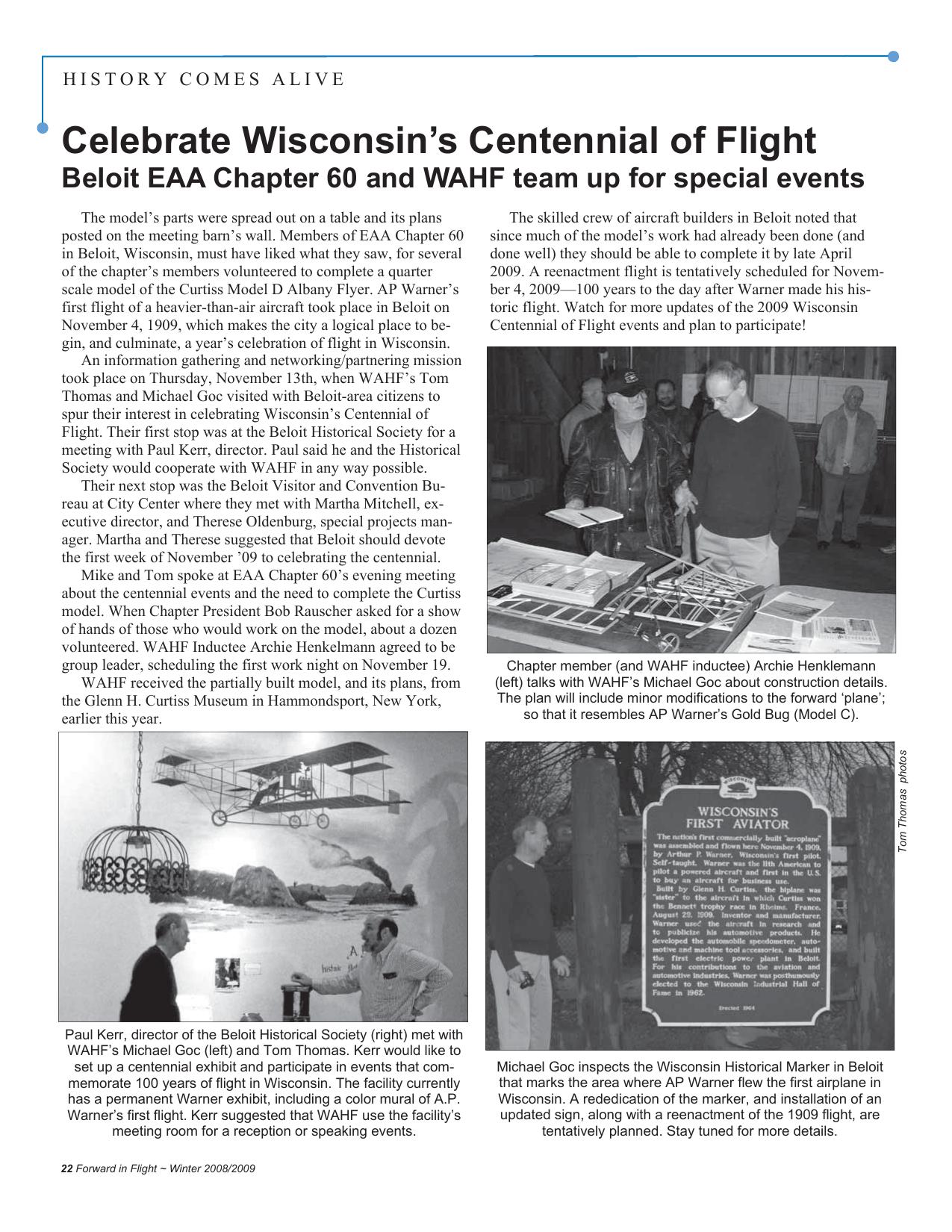 Forward in Flight - Winter 2008 -  Page22