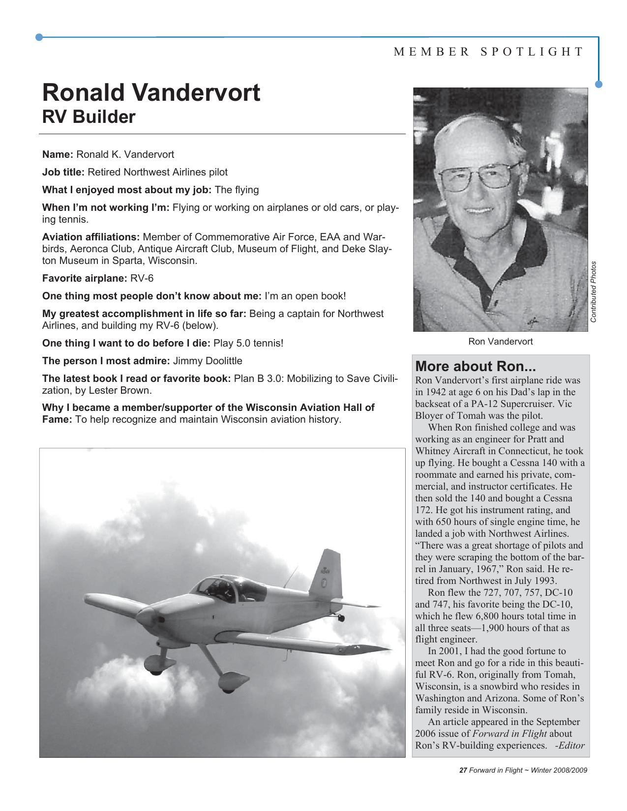 Forward in Flight - Winter 2008 -  Page27