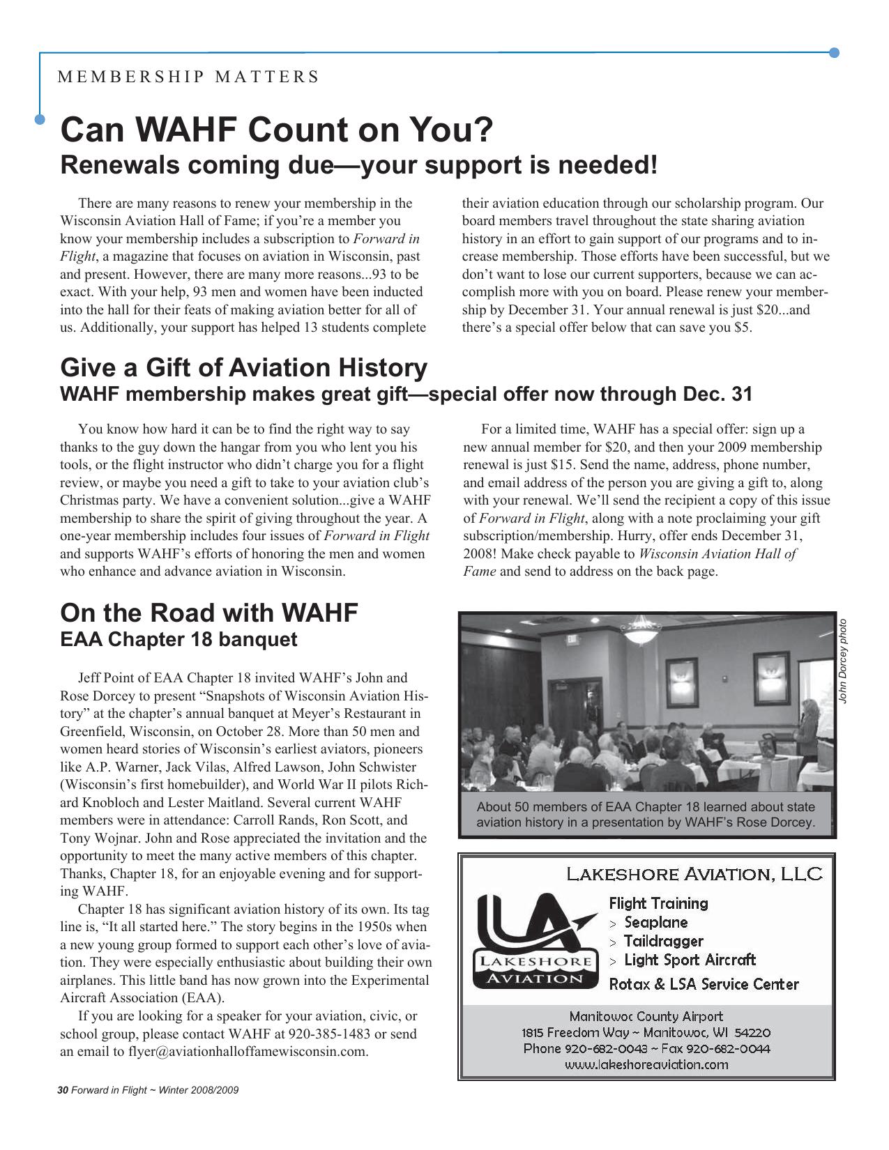 Forward in Flight - Winter 2008 -  Page30