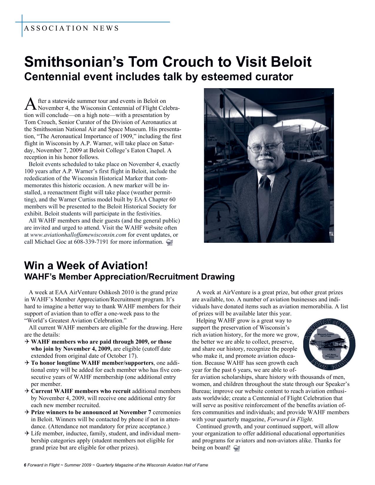 Forward in Flight - Summer 2009 -  Page6