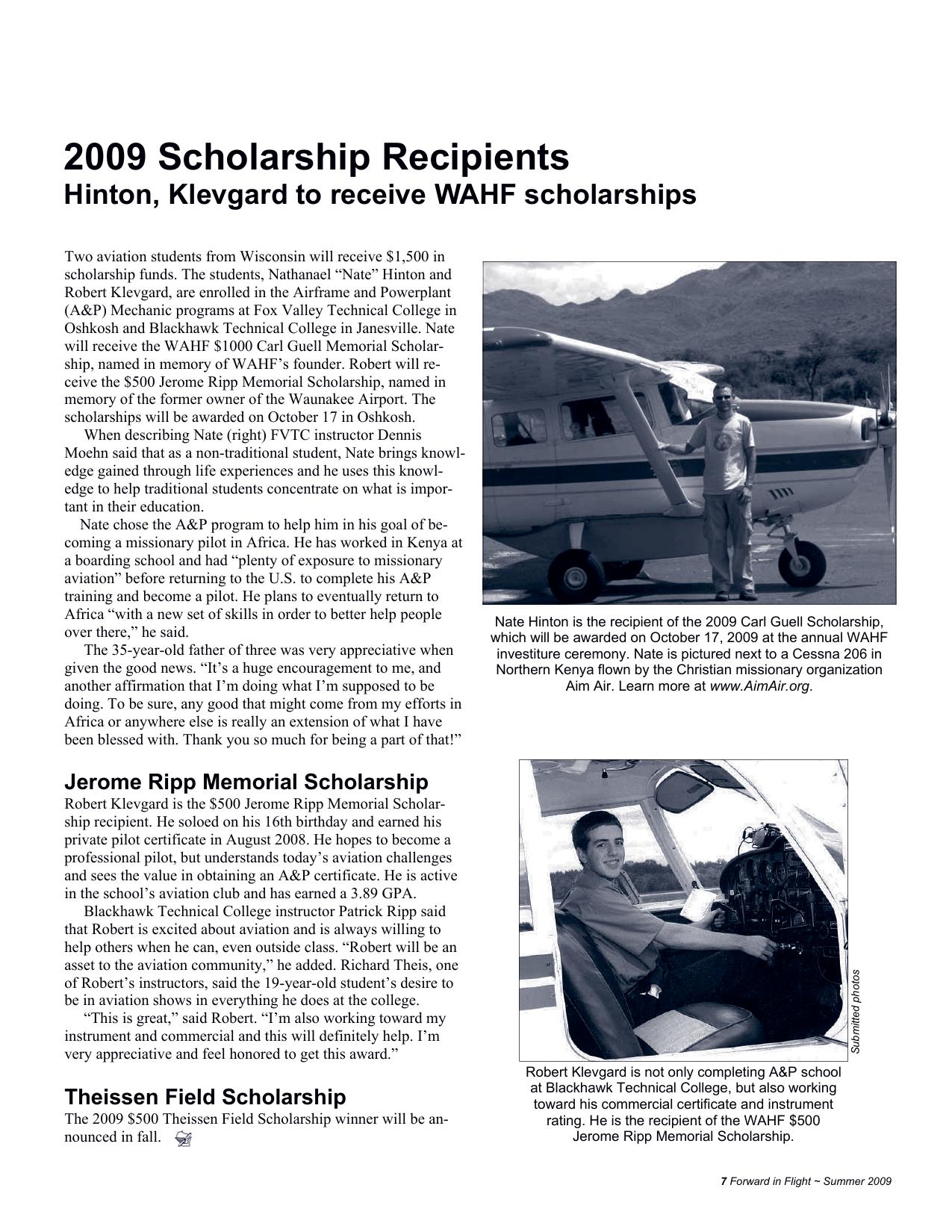 Forward in Flight - Summer 2009 -  Page7