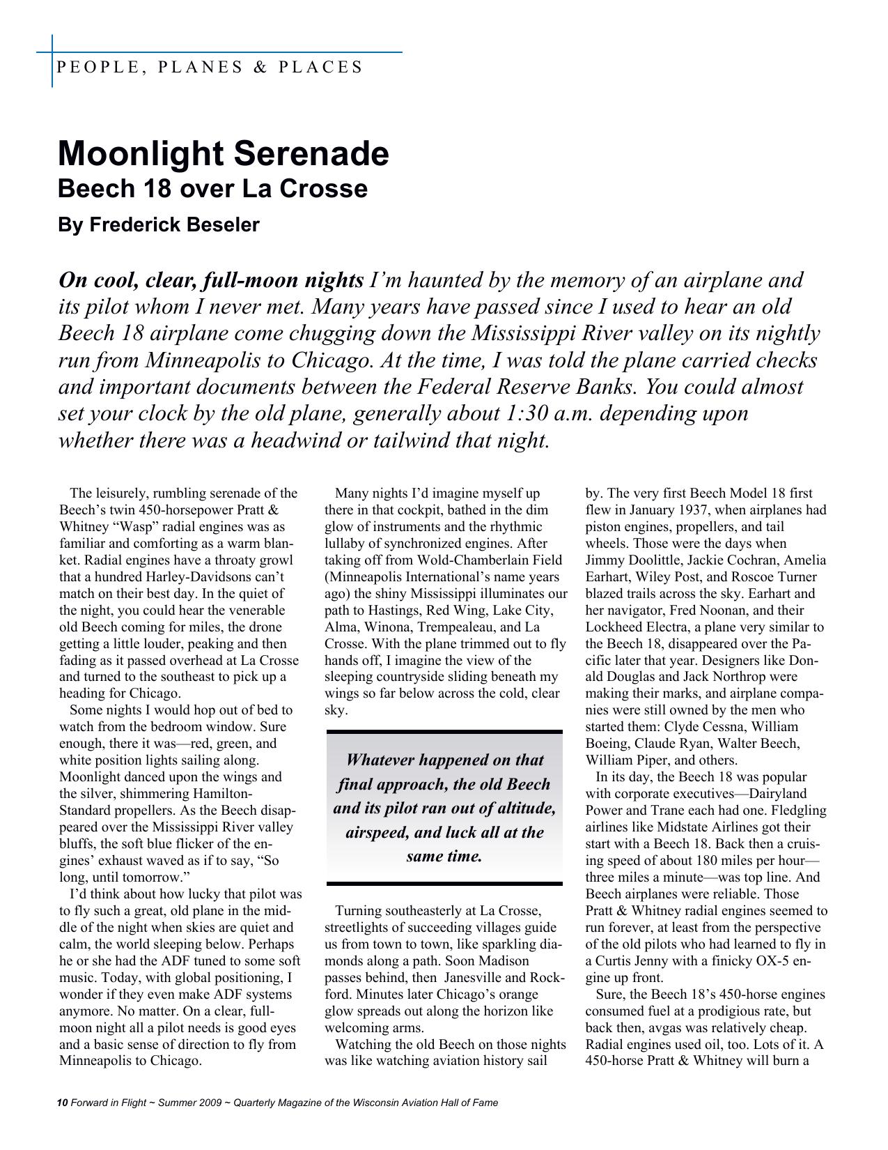 Forward in Flight - Summer 2009 -  Page10