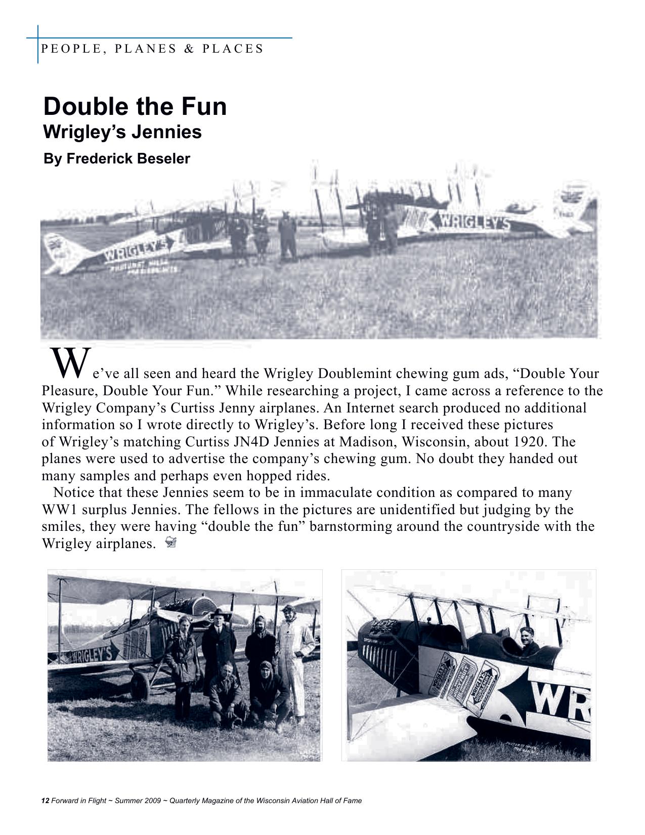 Forward in Flight - Summer 2009 -  Page12