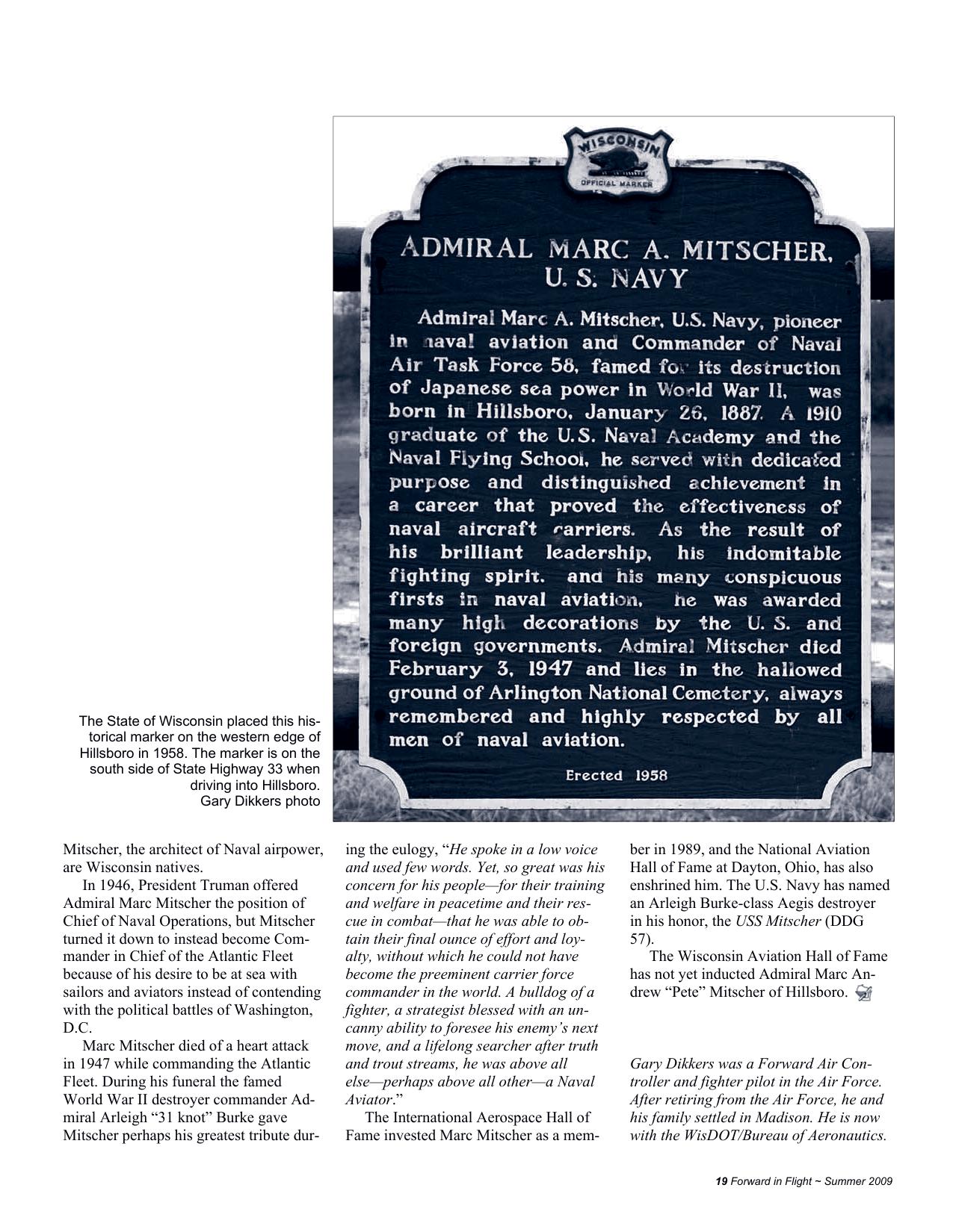 Forward in Flight - Summer 2009 -  Page19